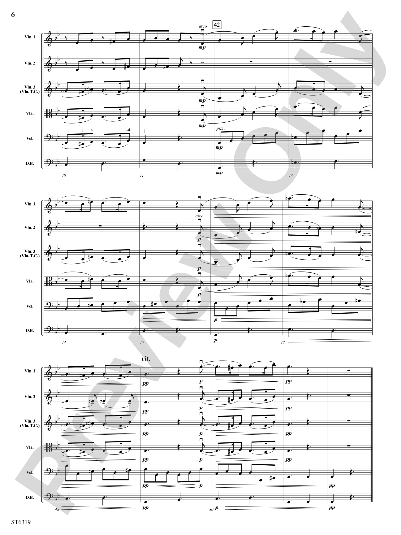 Sicilienne: String Orchestra Conductor Score & Parts