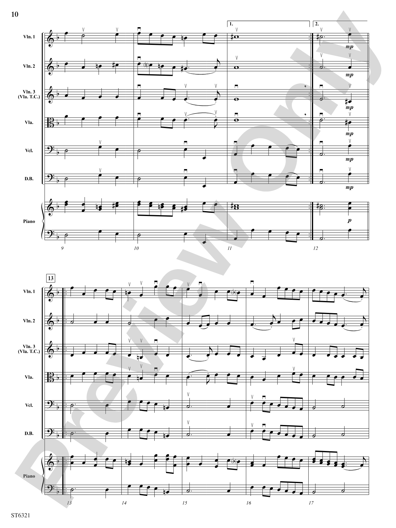 Suite for Strings: String Orchestra Conductor Score & Parts