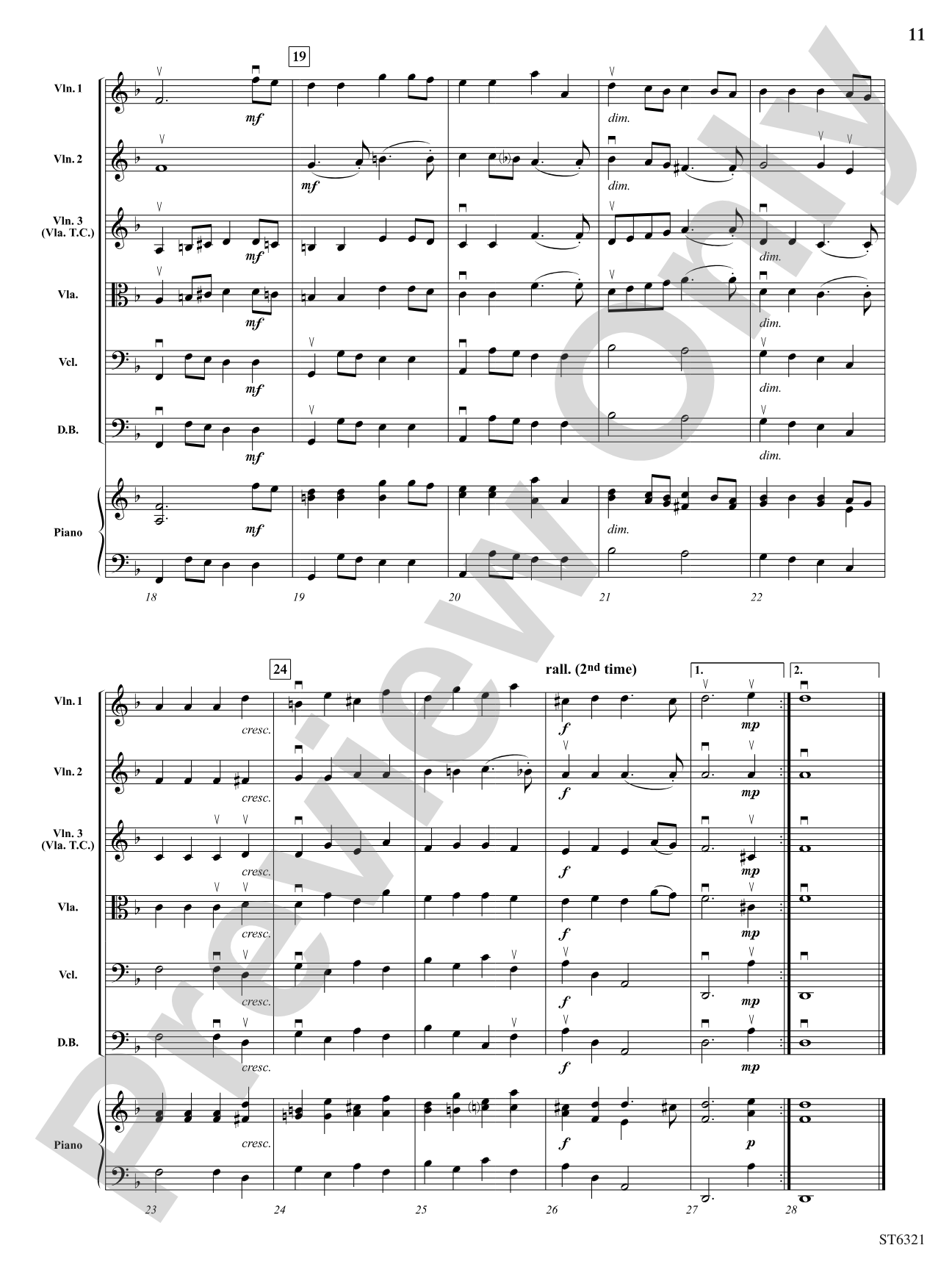 Suite for Strings: String Orchestra Conductor Score & Parts