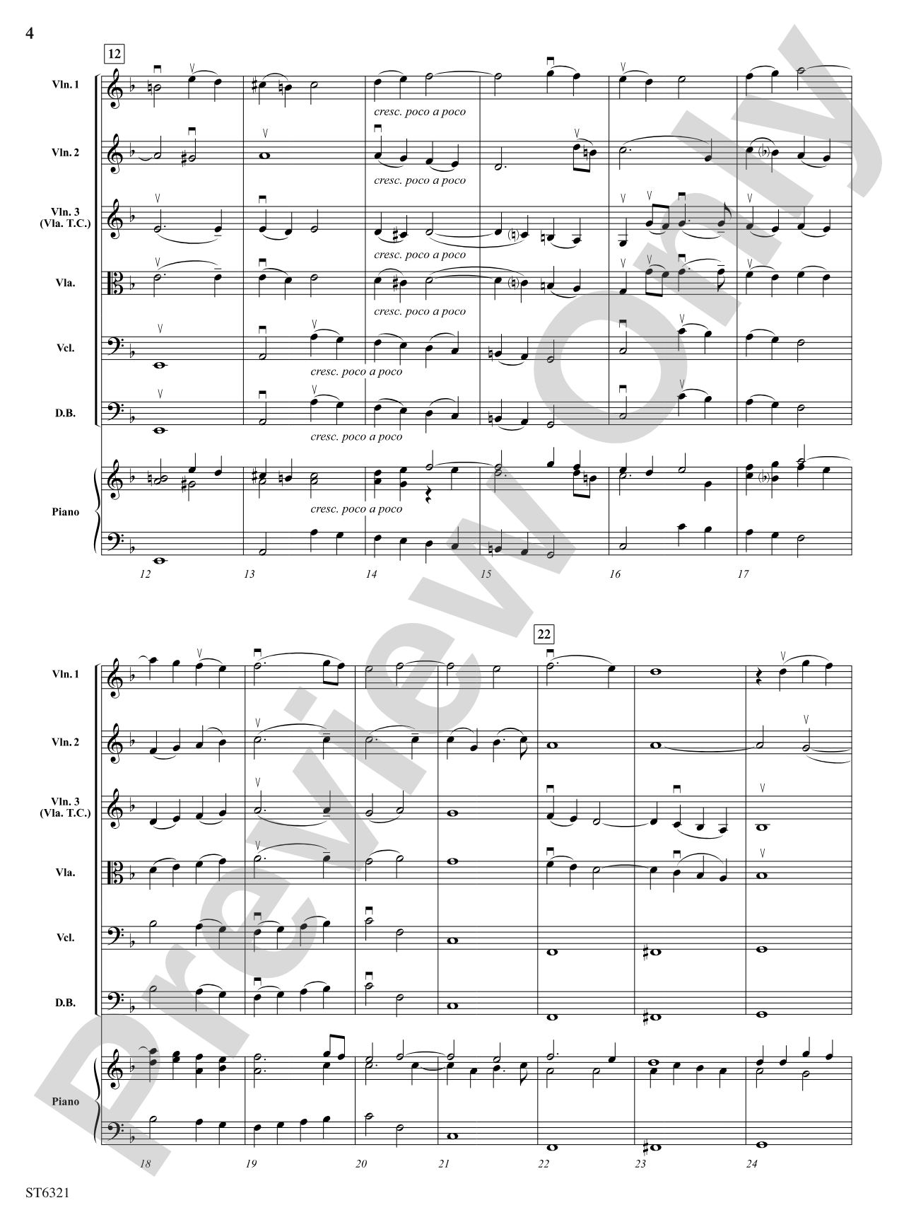 Suite for Strings: String Orchestra Conductor Score & Parts