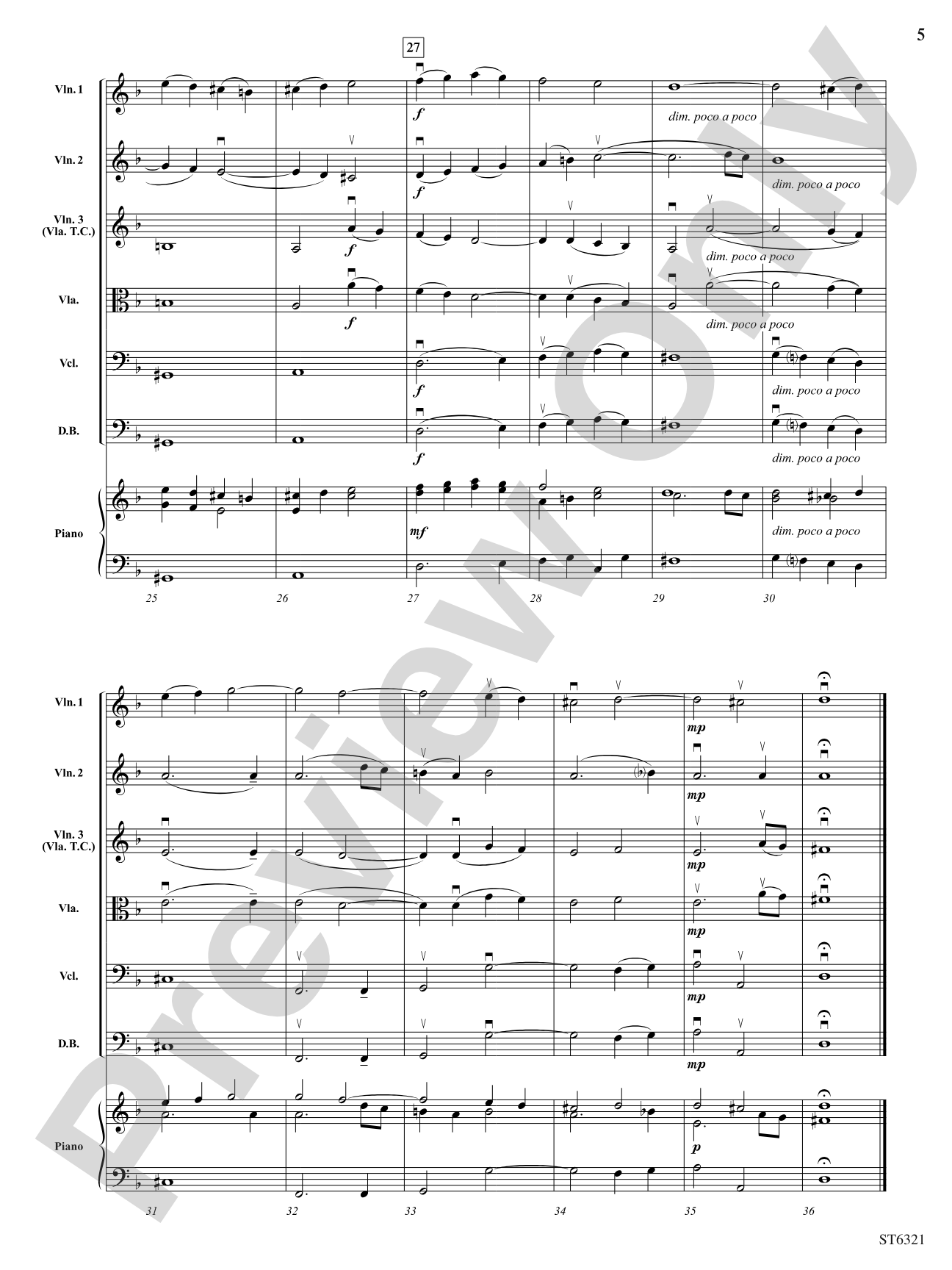 Suite for Strings: String Orchestra Conductor Score & Parts