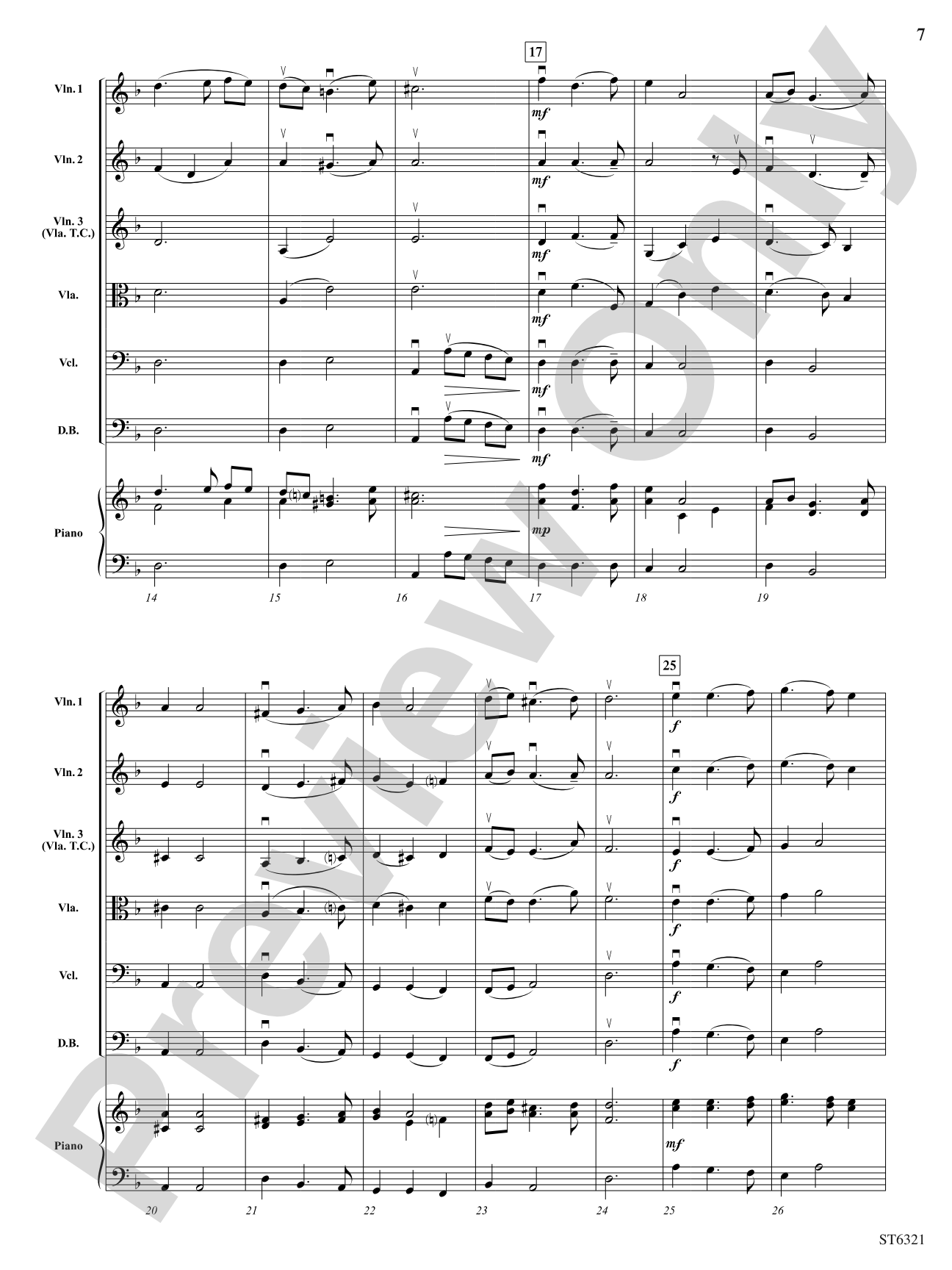Suite for Strings: String Orchestra Conductor Score & Parts