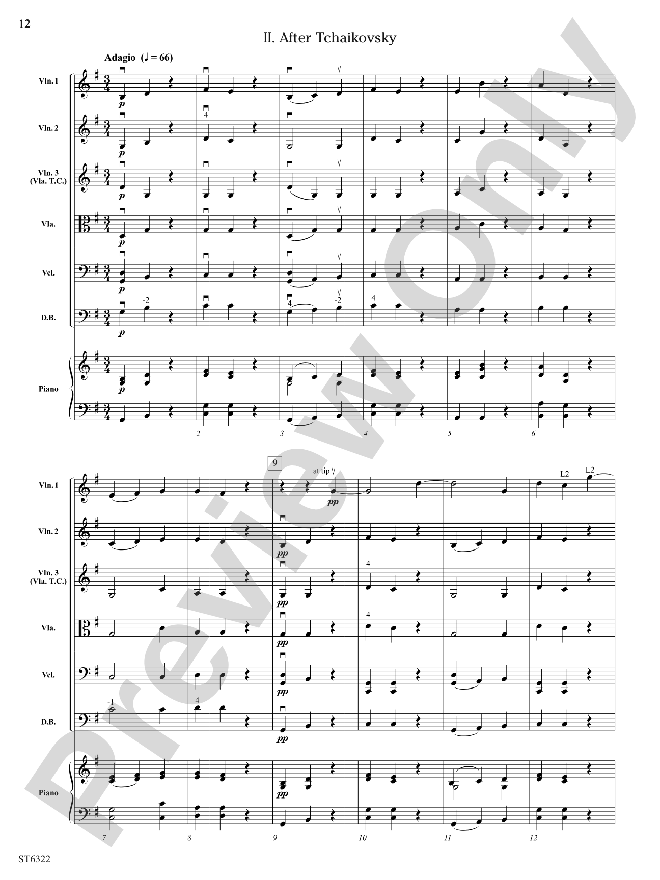 Afterthoughts: String Orchestra Conductor Score & Parts