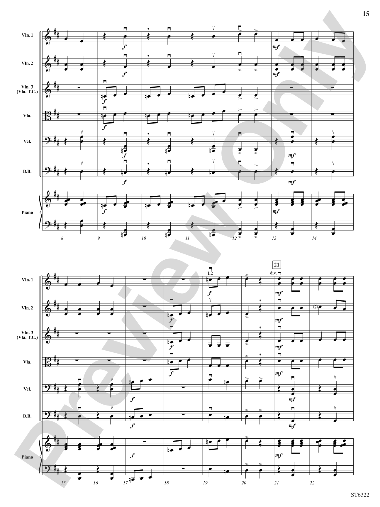 Afterthoughts: String Orchestra Conductor Score & Parts