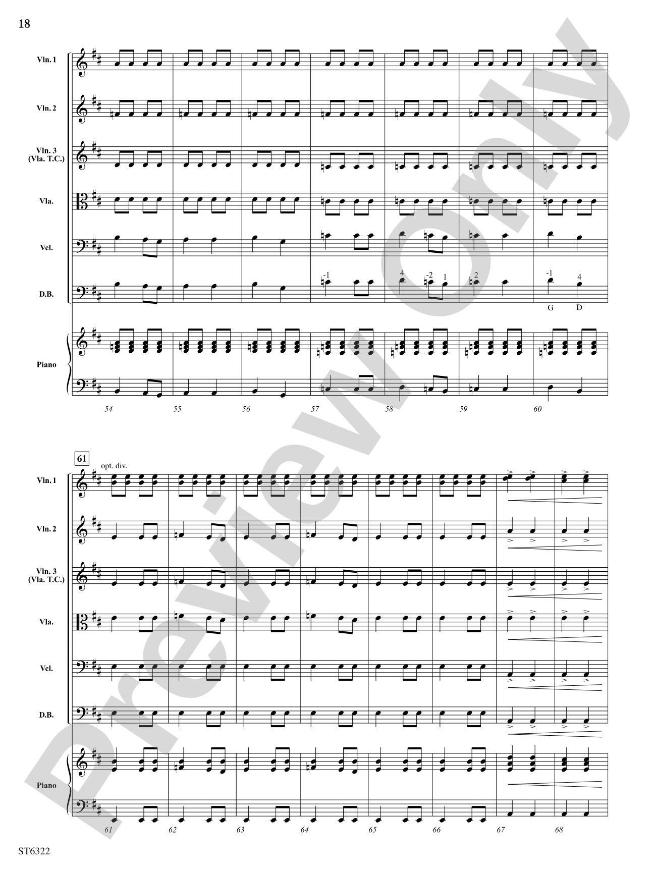 Afterthoughts: String Orchestra Conductor Score & Parts