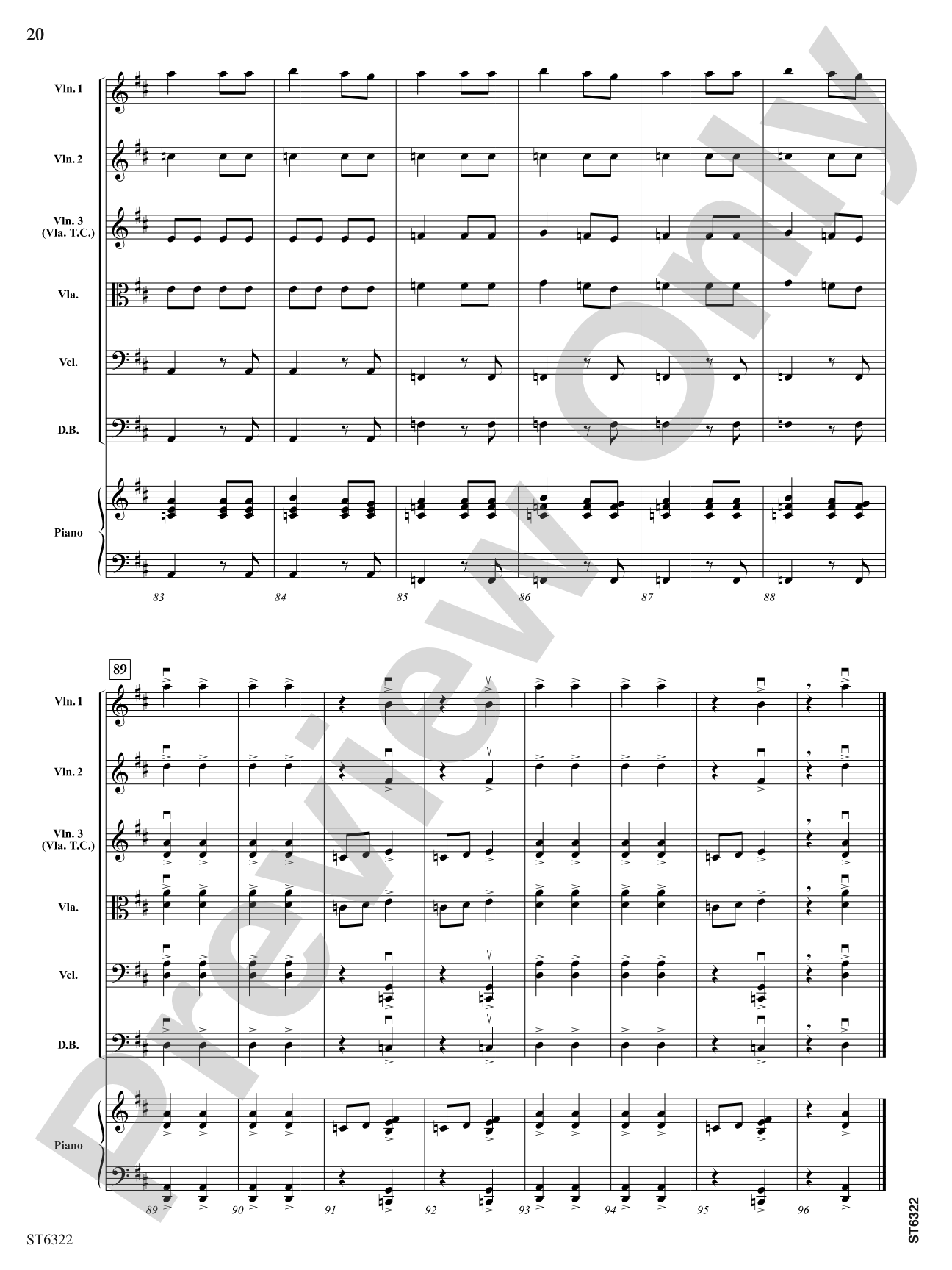 Afterthoughts: String Orchestra Conductor Score & Parts
