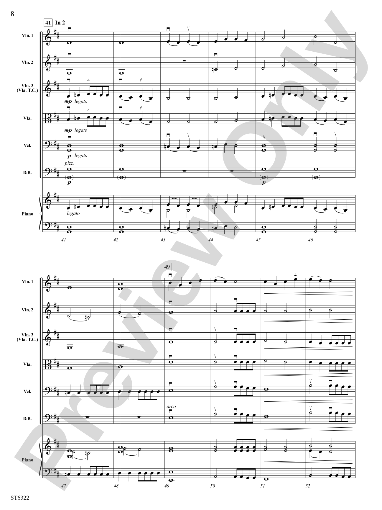 Afterthoughts: String Orchestra Conductor Score & Parts