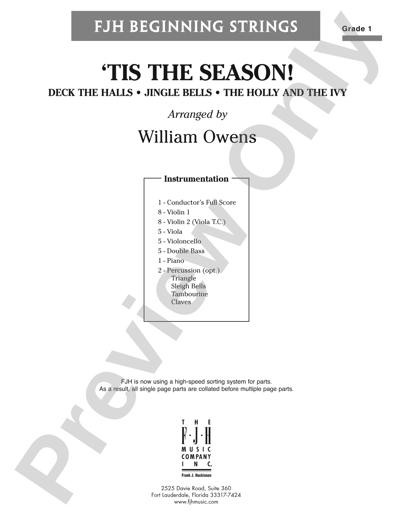 Tis the Season!: String Orchestra Conductor Score & Parts
