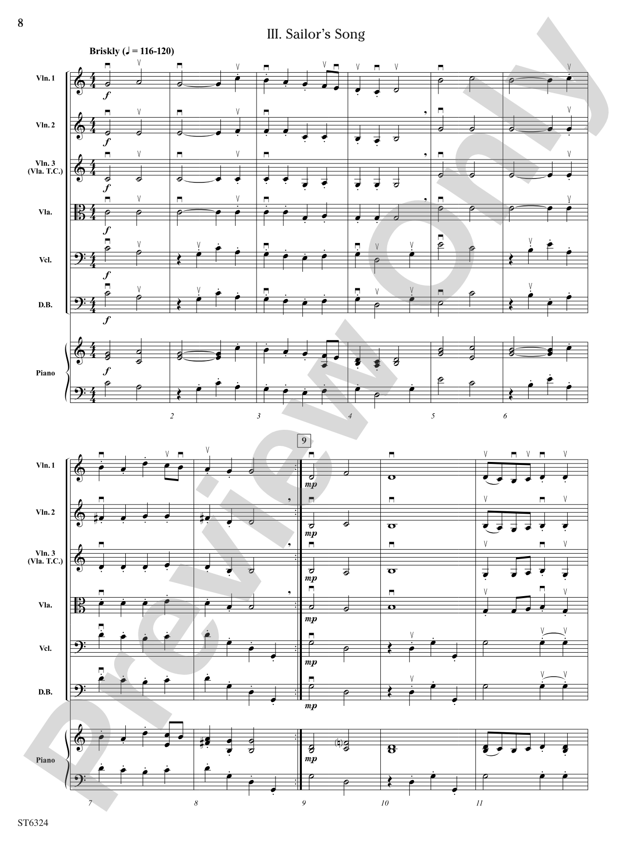 Lyric Pieces: String Orchestra Conductor Score & Parts