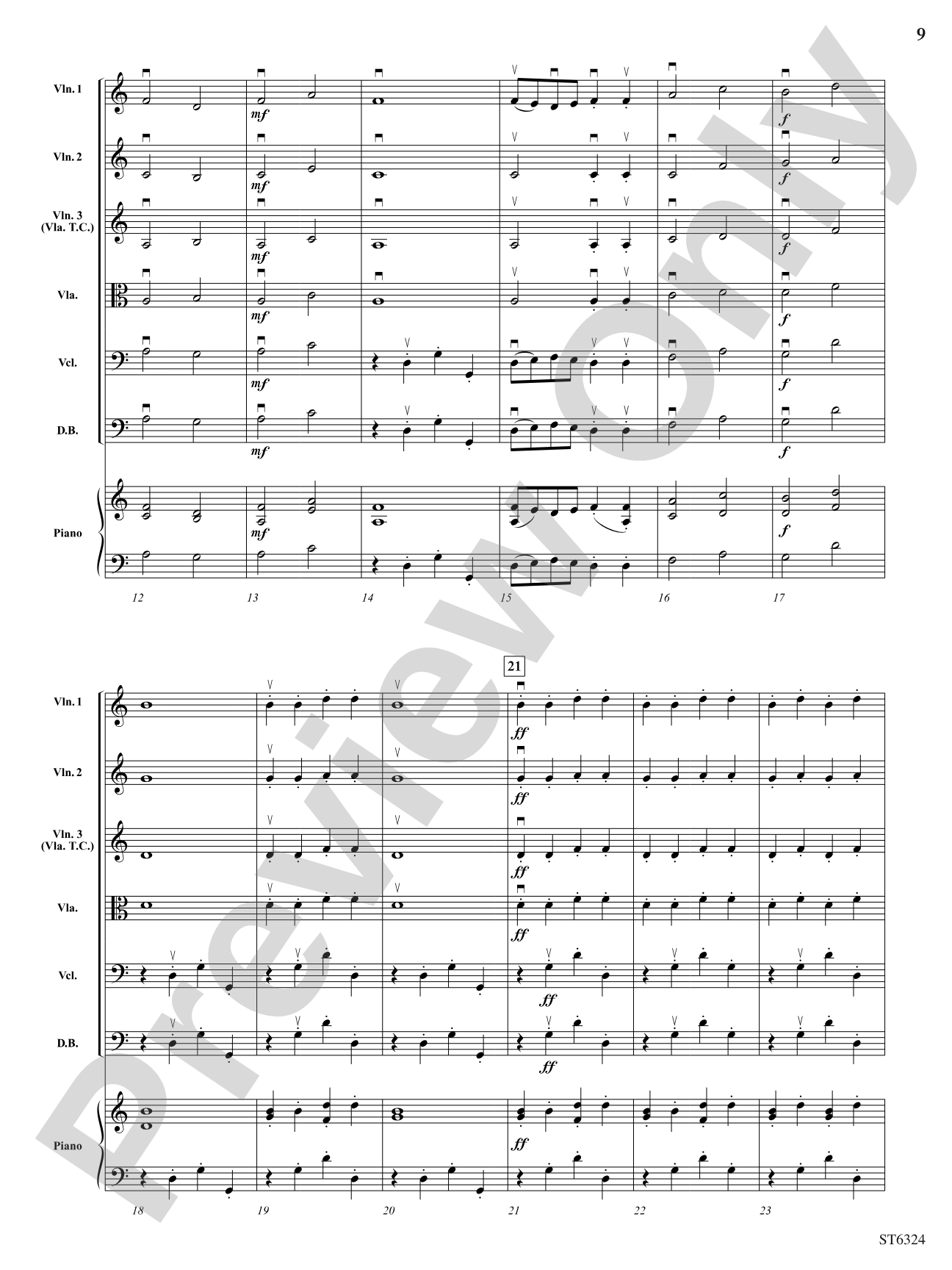 Lyric Pieces: String Orchestra Conductor Score & Parts