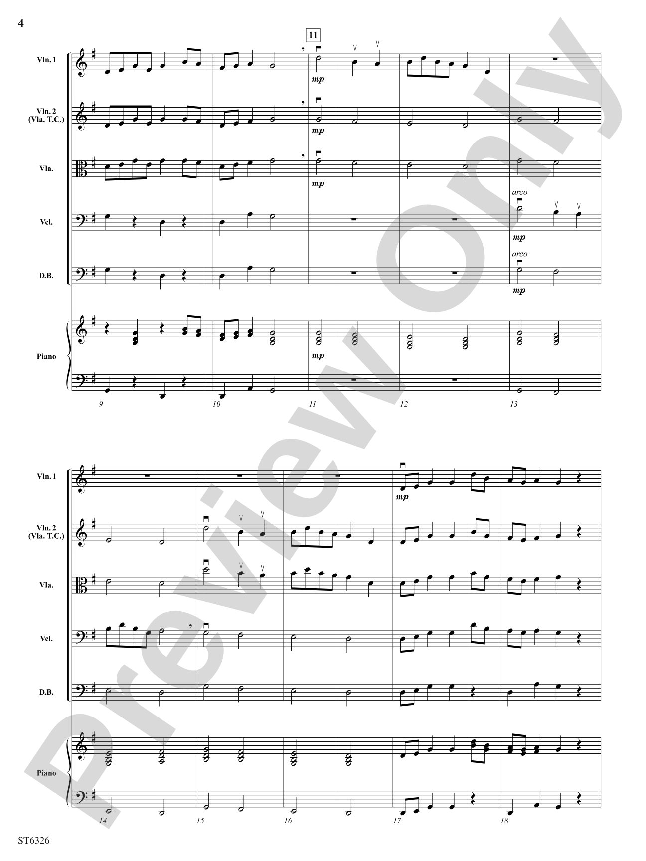 Backcountry Ramble: String Orchestra Conductor Score & Parts