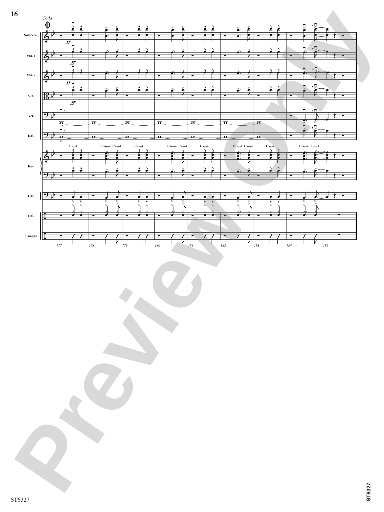 Brazilian Spice: String Orchestra Conductor Score & Parts