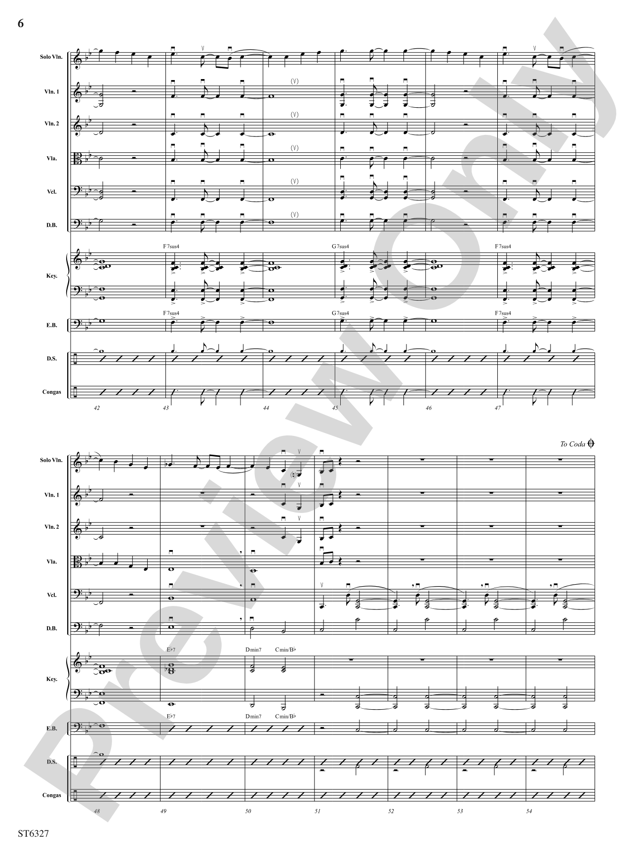 Brazilian Spice: String Orchestra Conductor Score & Parts