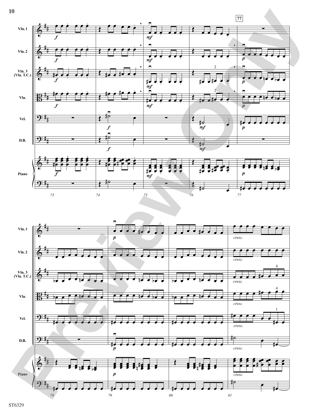Postcard from Mars: String Orchestra Conductor Score & Parts