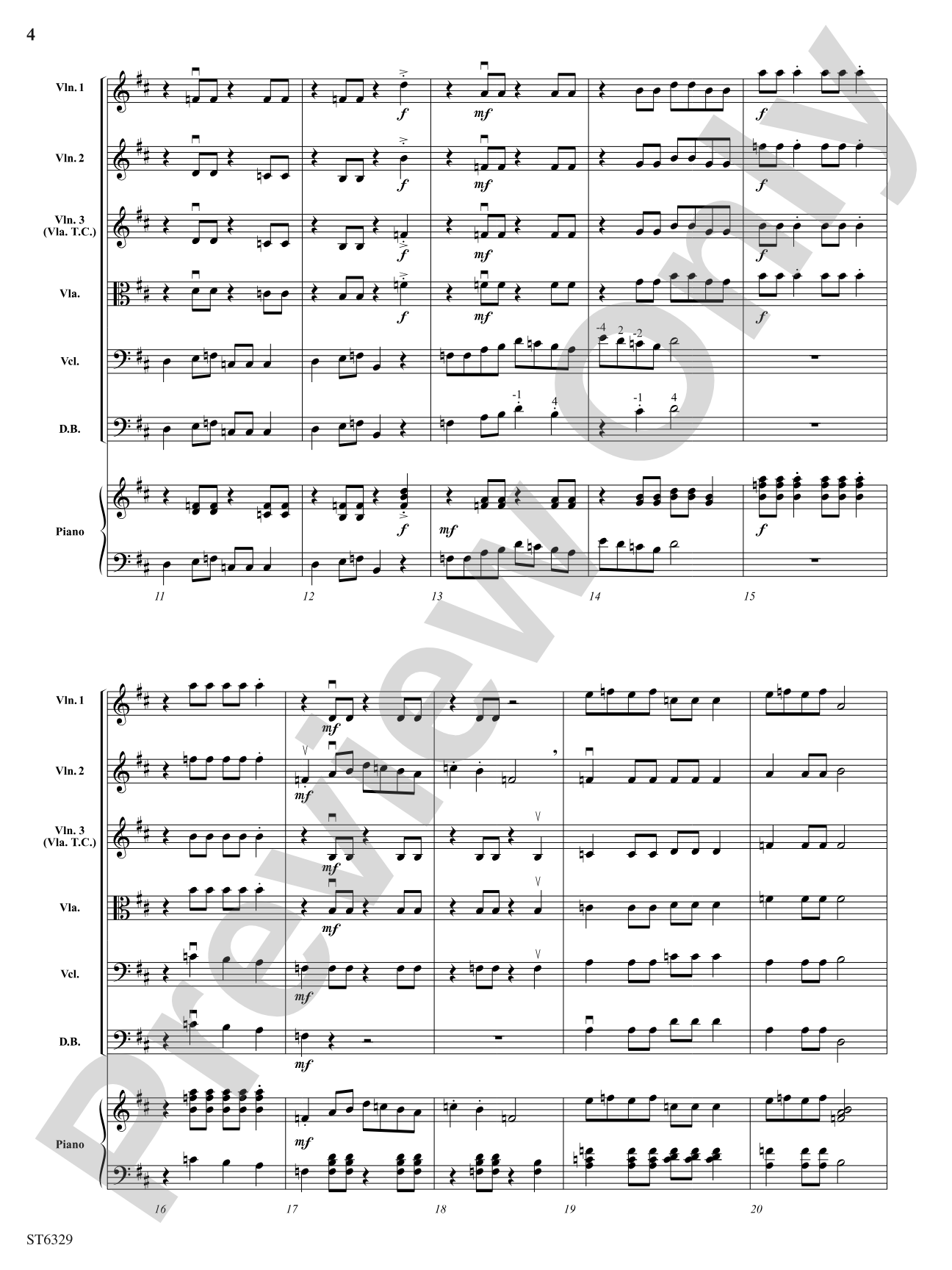 Postcard from Mars: String Orchestra Conductor Score & Parts