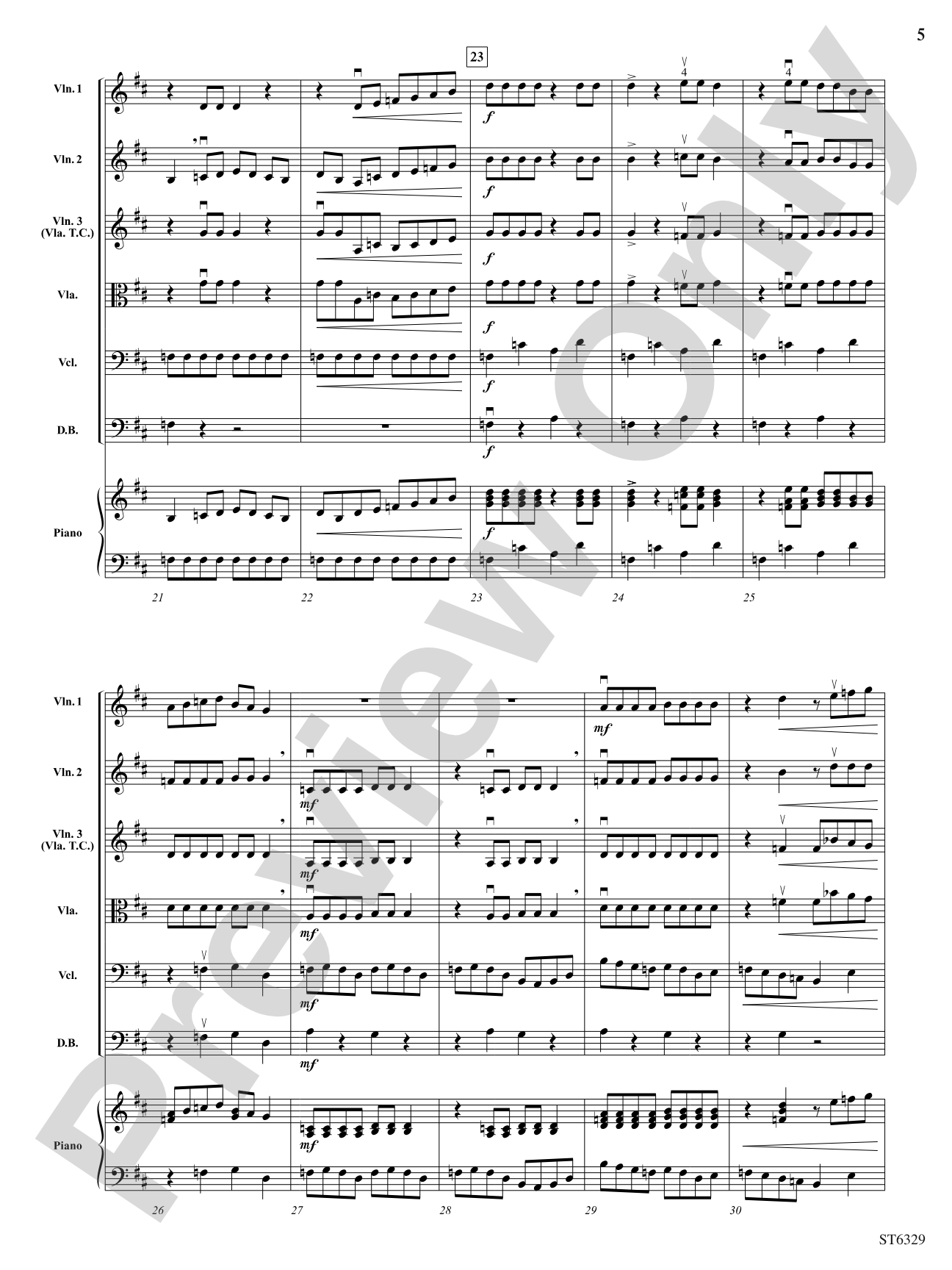 Postcard from Mars: String Orchestra Conductor Score & Parts