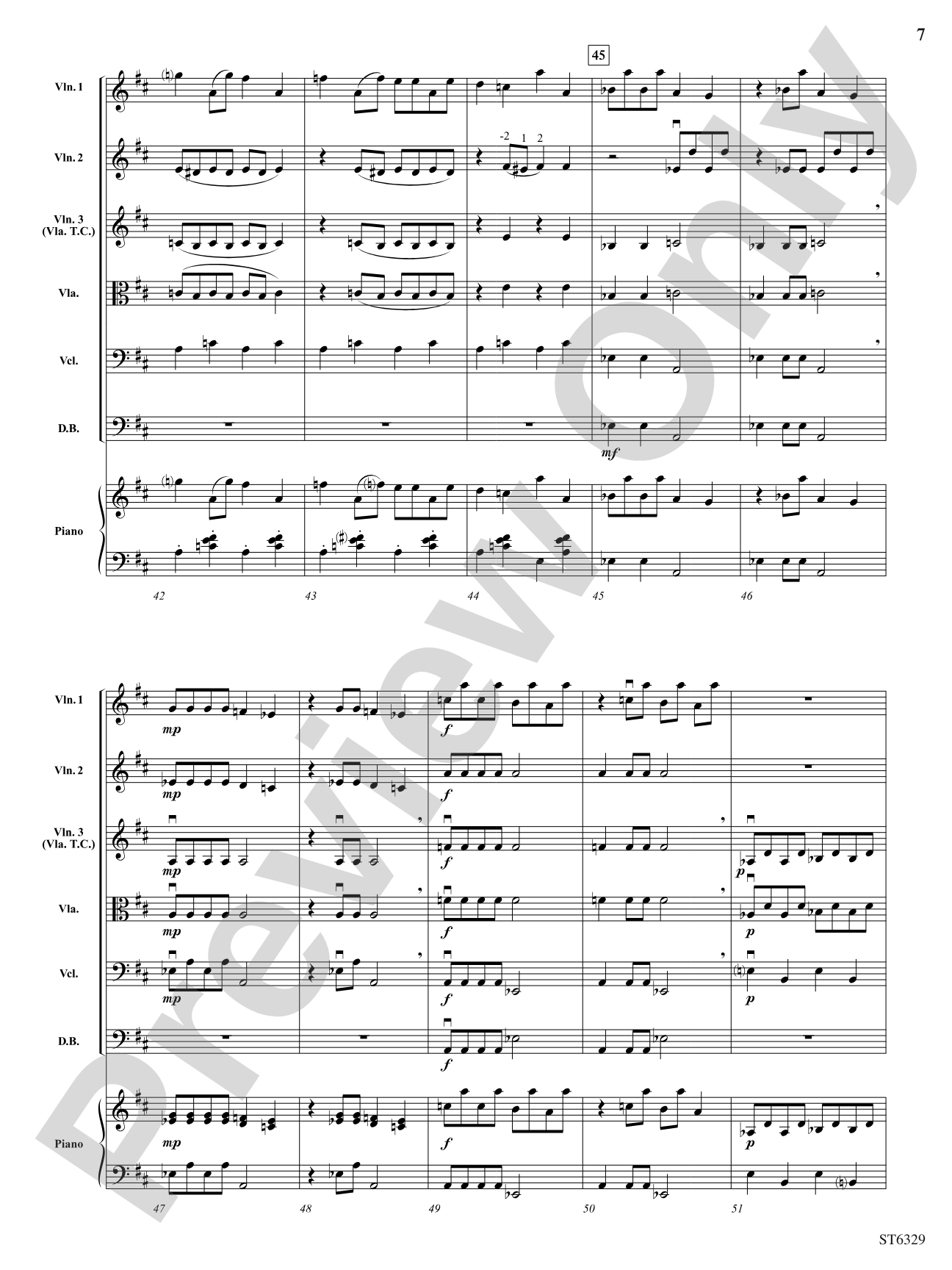 Postcard from Mars: String Orchestra Conductor Score & Parts