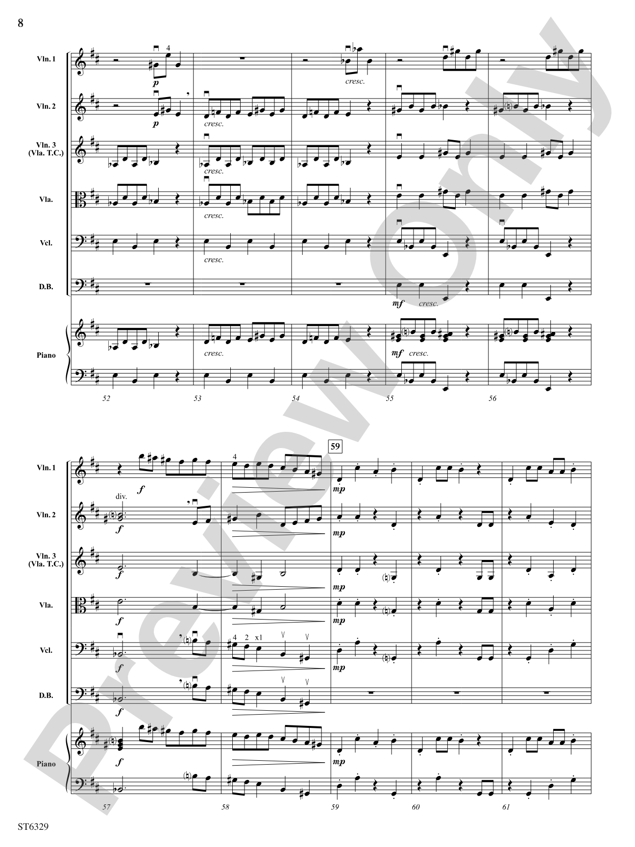 Postcard from Mars: String Orchestra Conductor Score & Parts