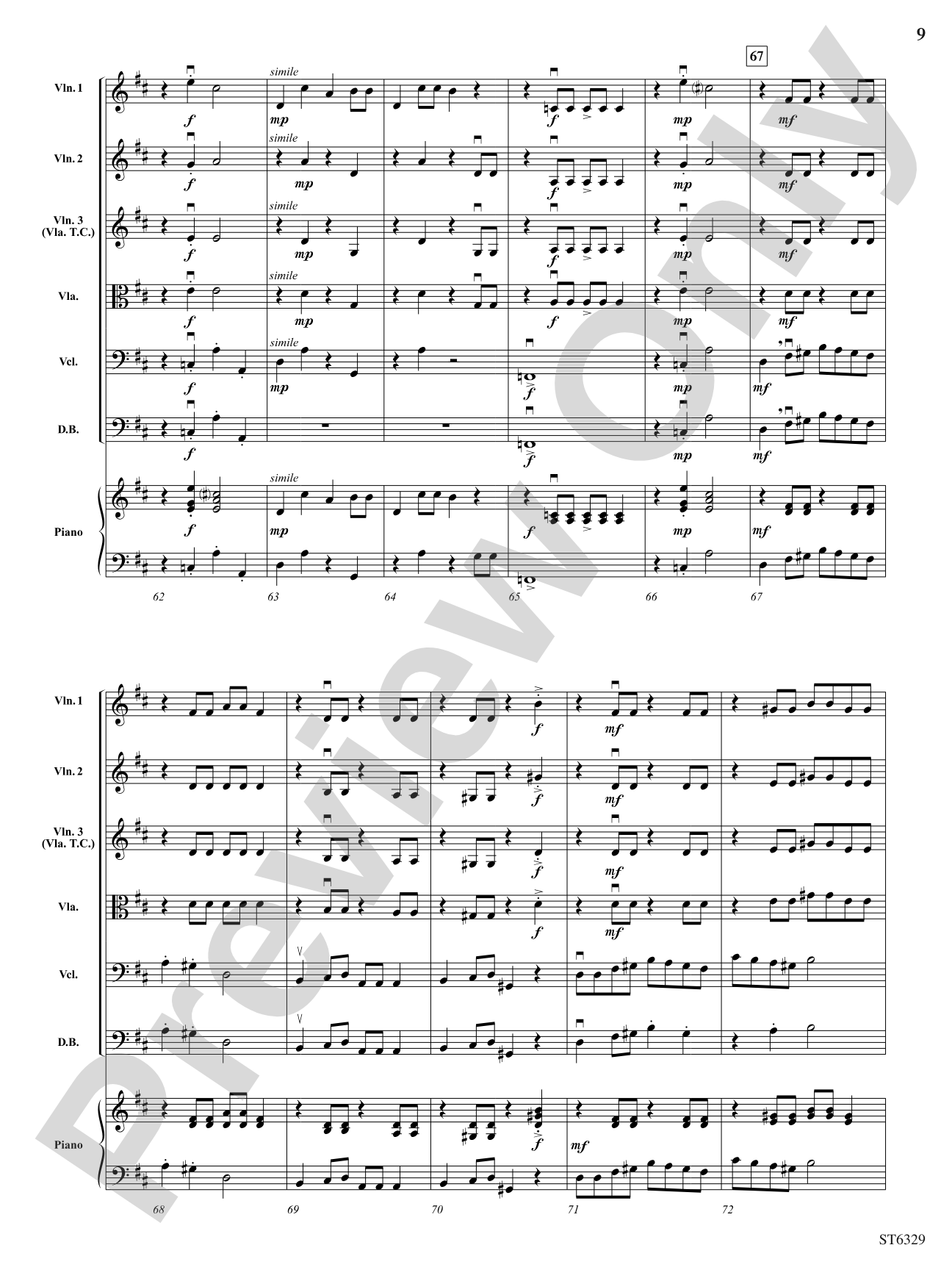 Postcard from Mars: String Orchestra Conductor Score & Parts