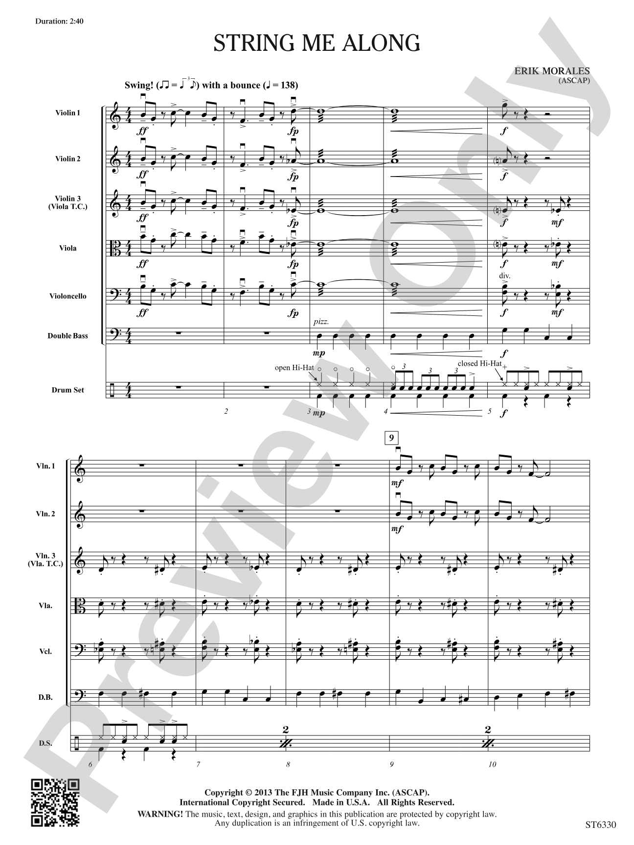 String Me Along: String Orchestra Conductor Score & Parts