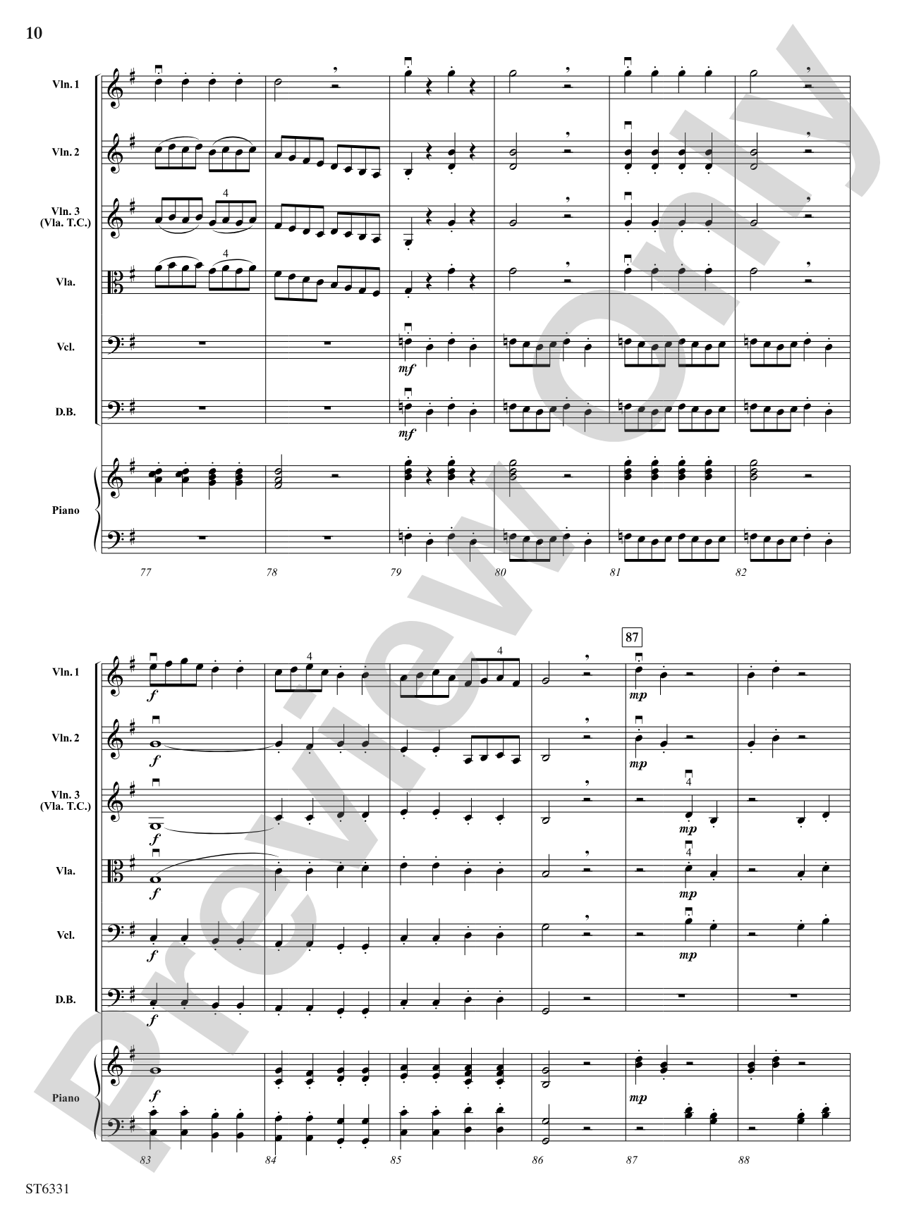The Bird: String Orchestra Conductor Score & Parts