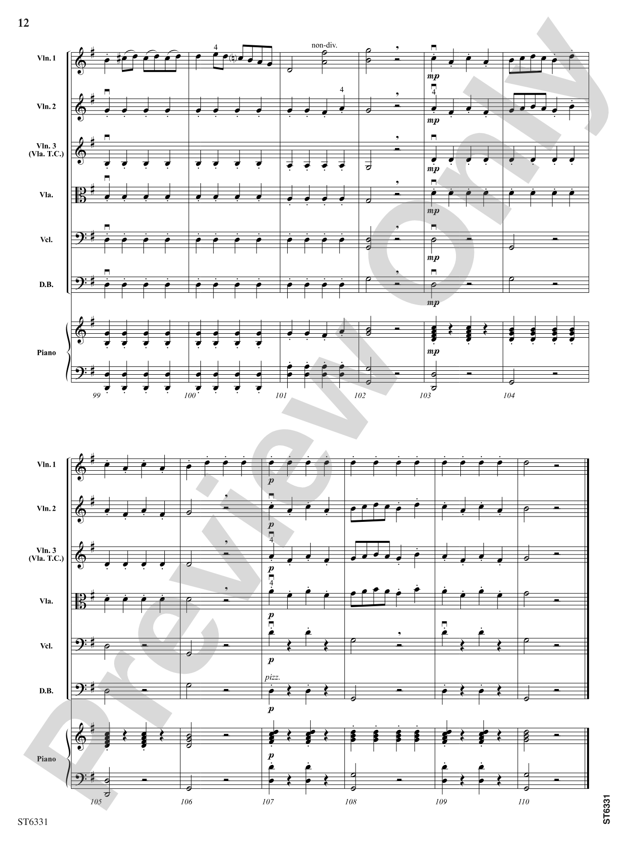 The Bird: String Orchestra Conductor Score & Parts