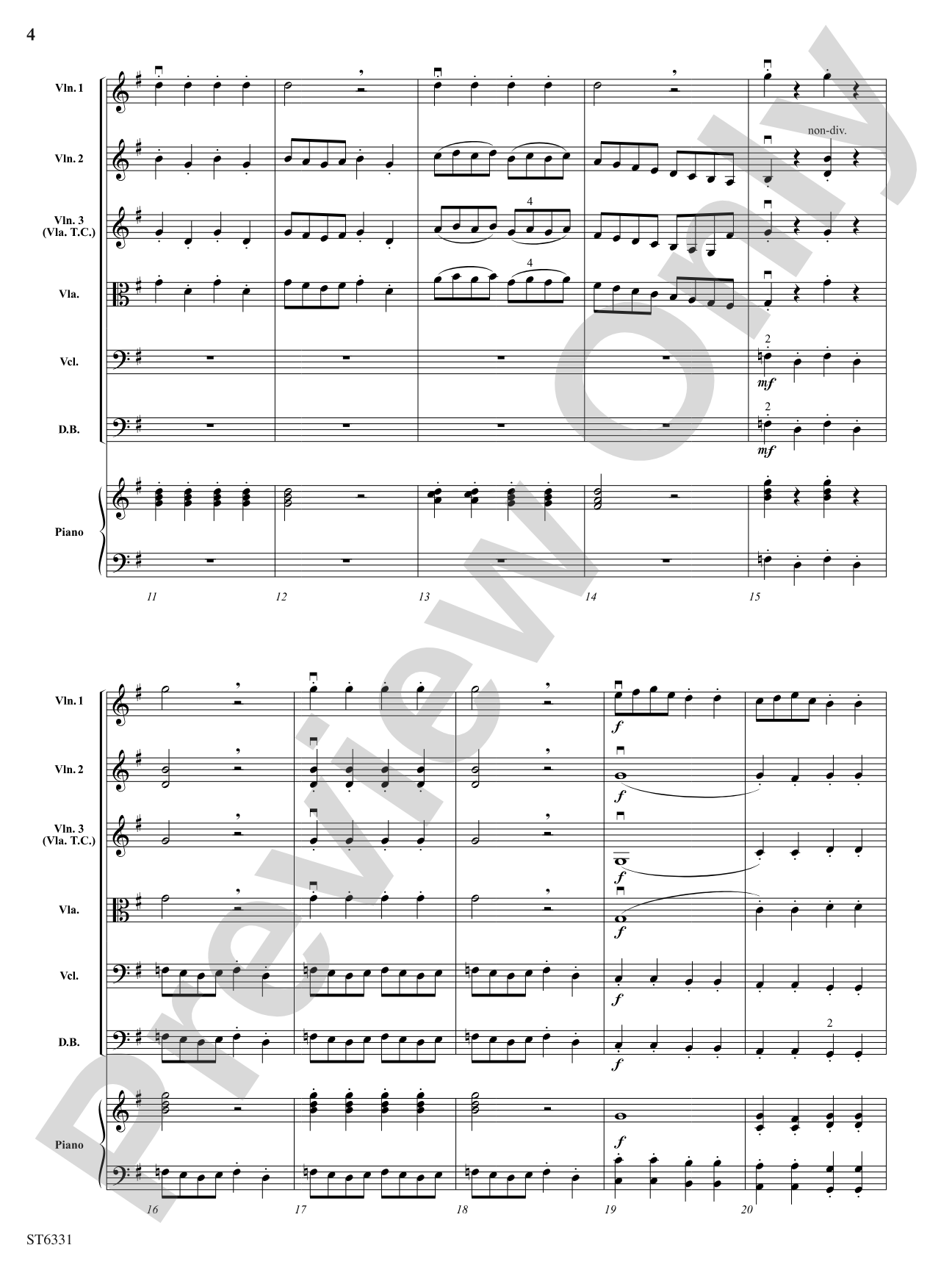 The Bird: String Orchestra Conductor Score & Parts