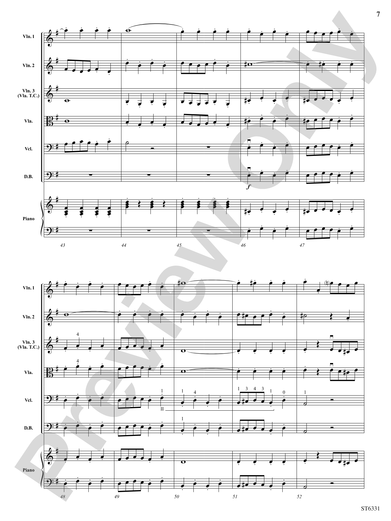 The Bird: String Orchestra Conductor Score & Parts