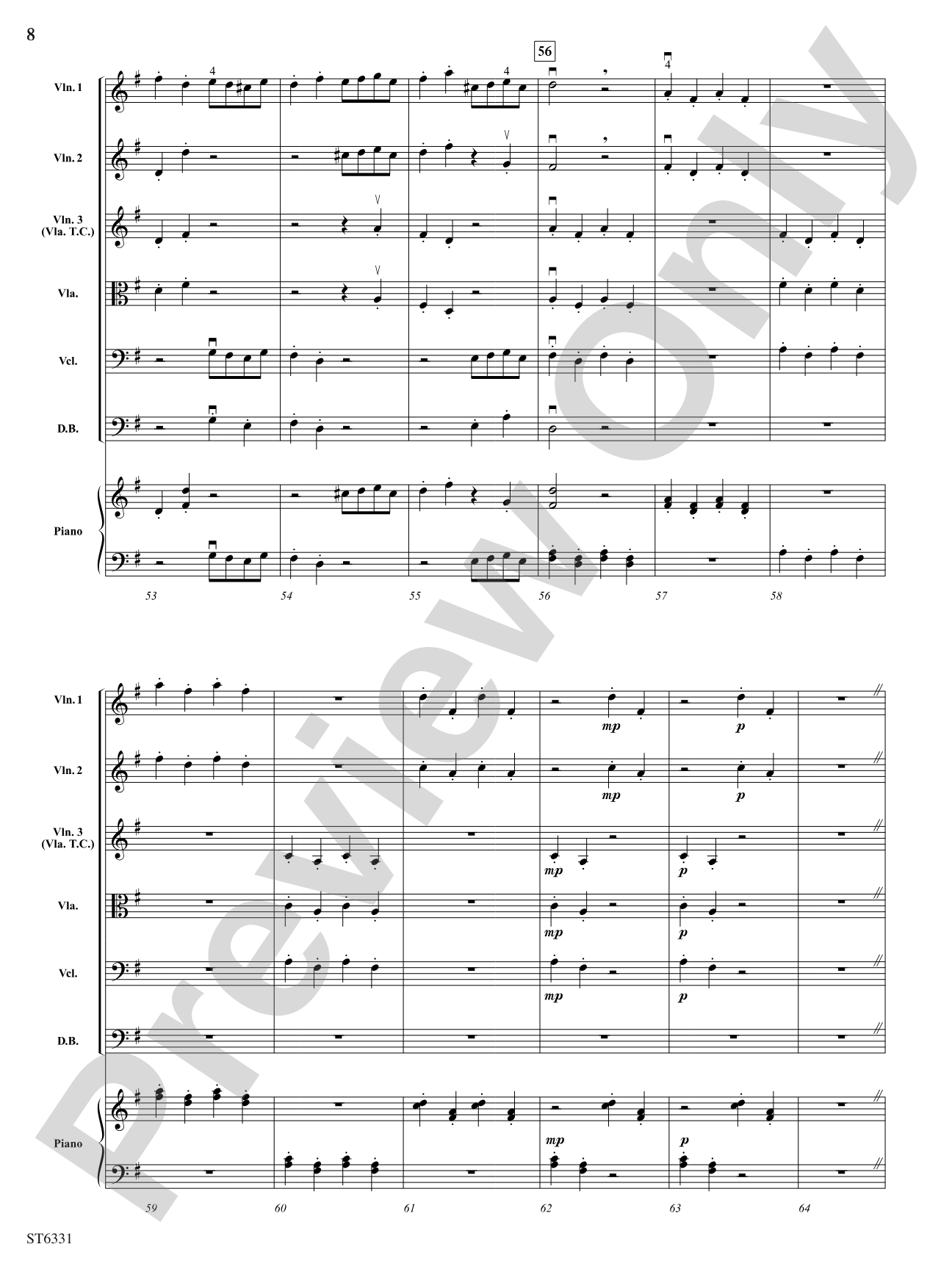 The Bird: String Orchestra Conductor Score & Parts