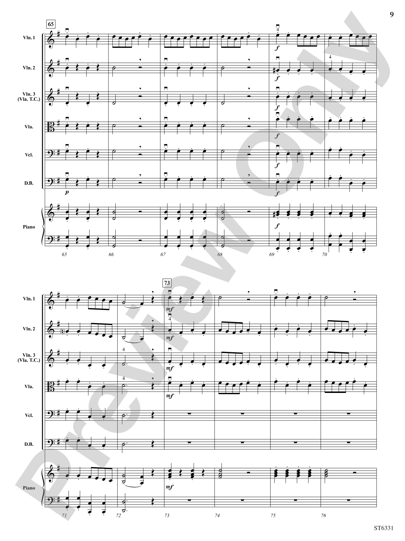 The Bird: String Orchestra Conductor Score & Parts