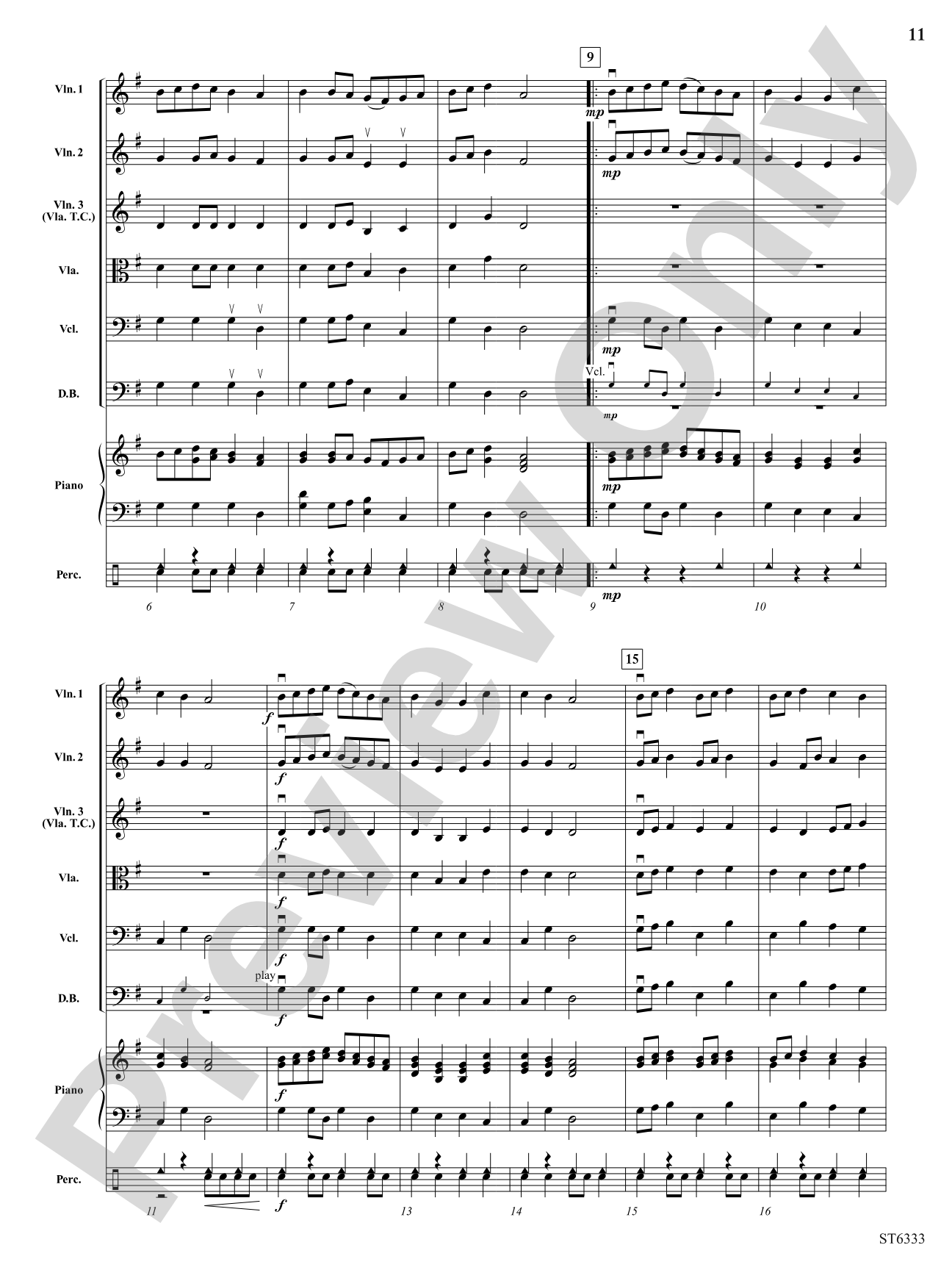Three Susato Dances: String Orchestra Conductor Score & Parts