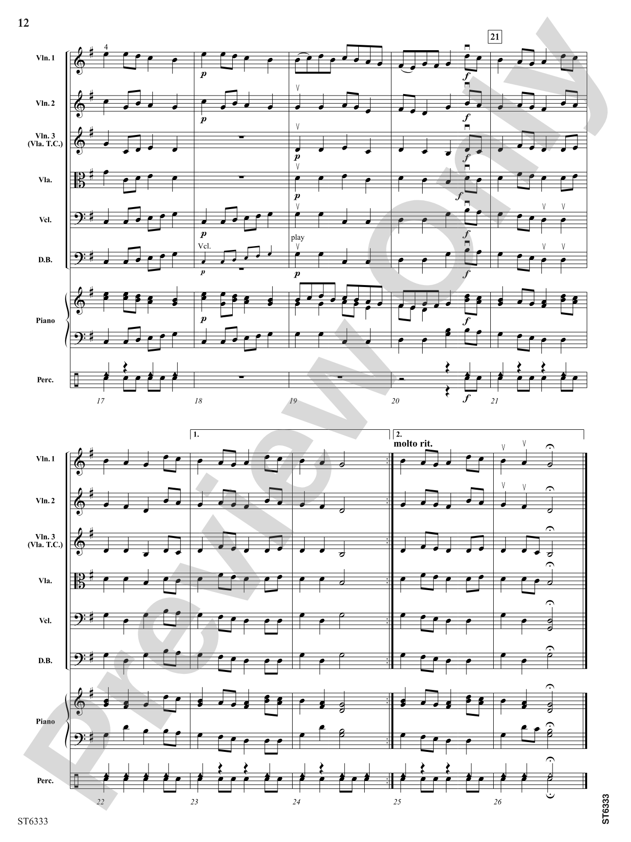 Three Susato Dances: String Orchestra Conductor Score & Parts