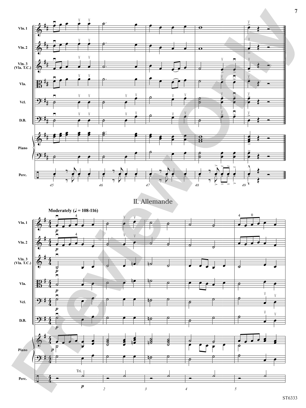 Three Susato Dances: String Orchestra Conductor Score & Parts
