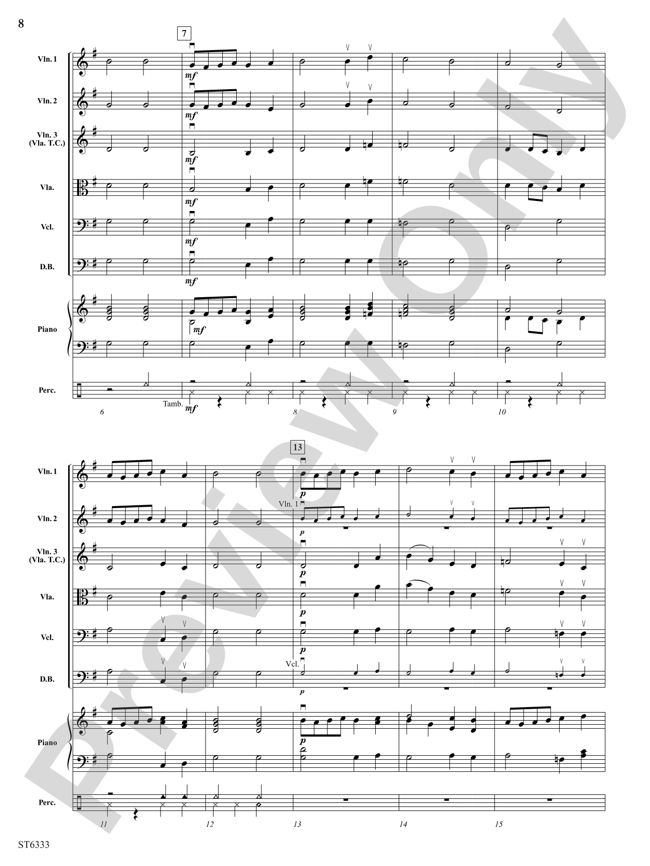 Three Susato Dances: String Orchestra Conductor Score & Parts