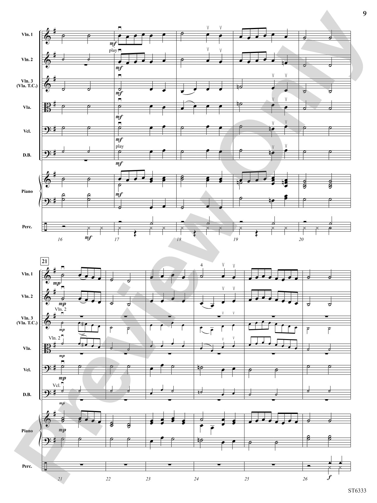 Three Susato Dances: String Orchestra Conductor Score & Parts