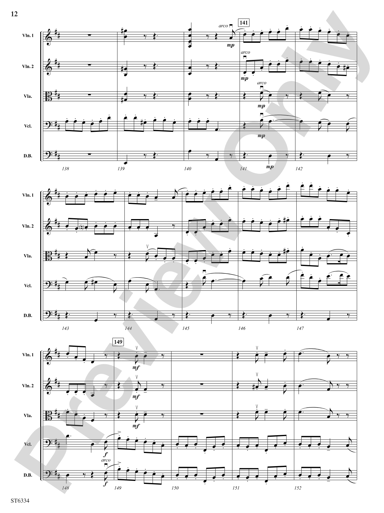 Scherzo: String Orchestra Conductor Score & Parts