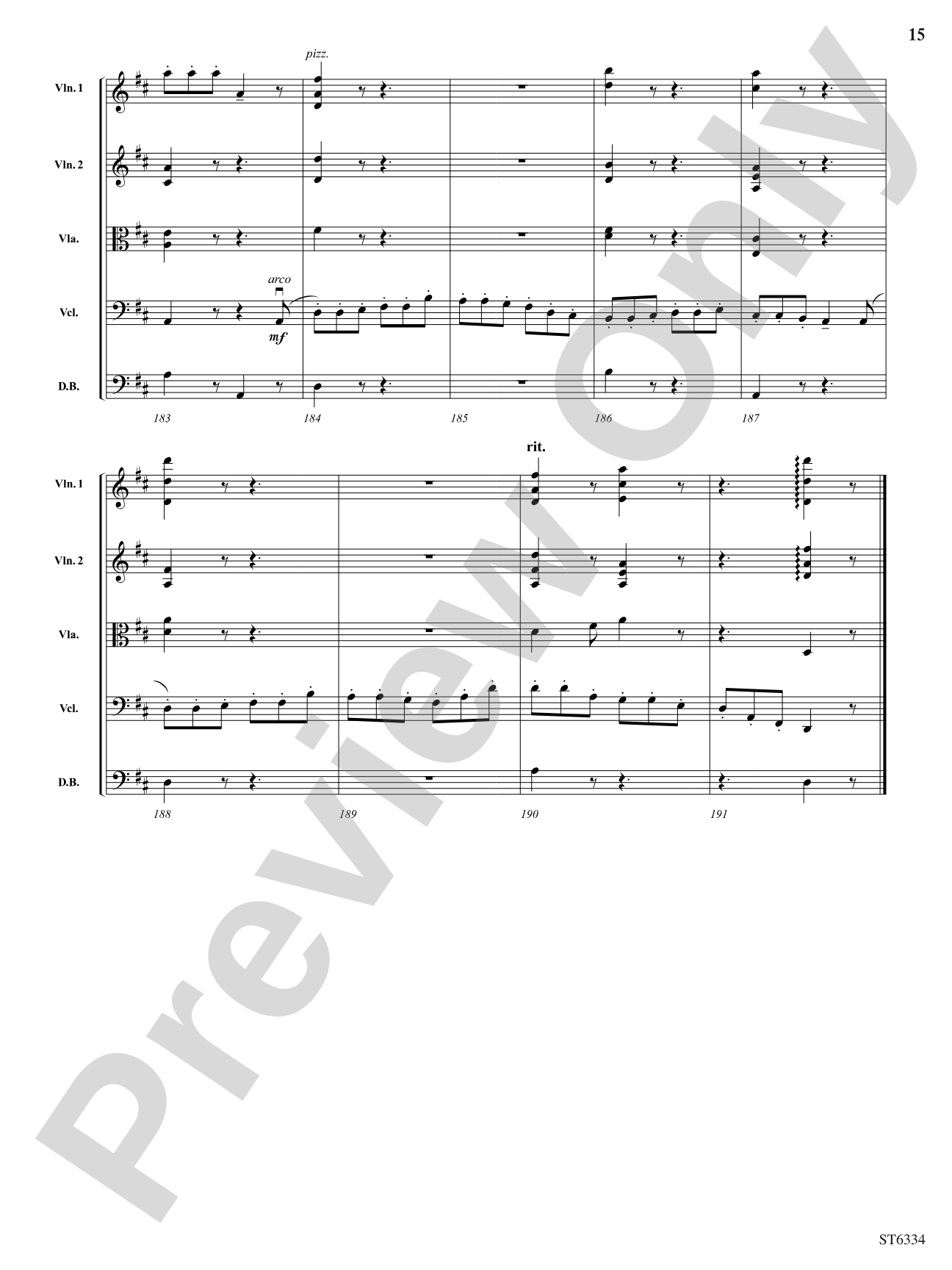 Scherzo: String Orchestra Conductor Score & Parts
