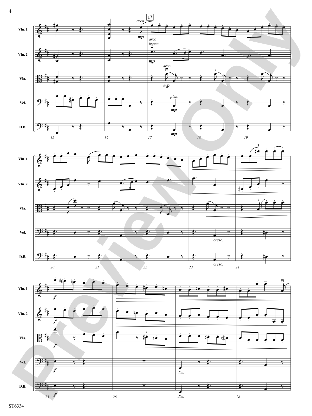 Scherzo: String Orchestra Conductor Score & Parts