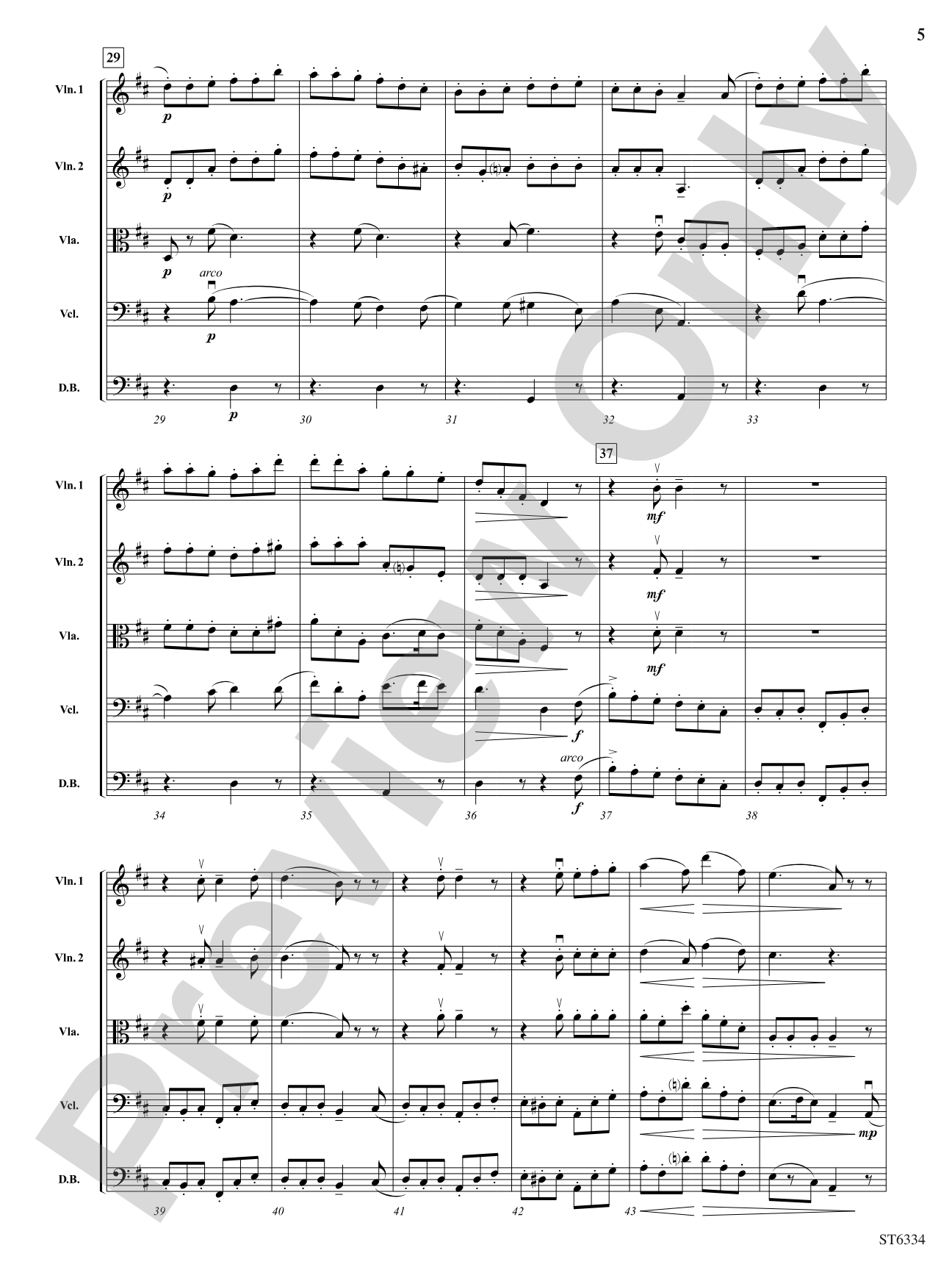 Scherzo: String Orchestra Conductor Score & Parts