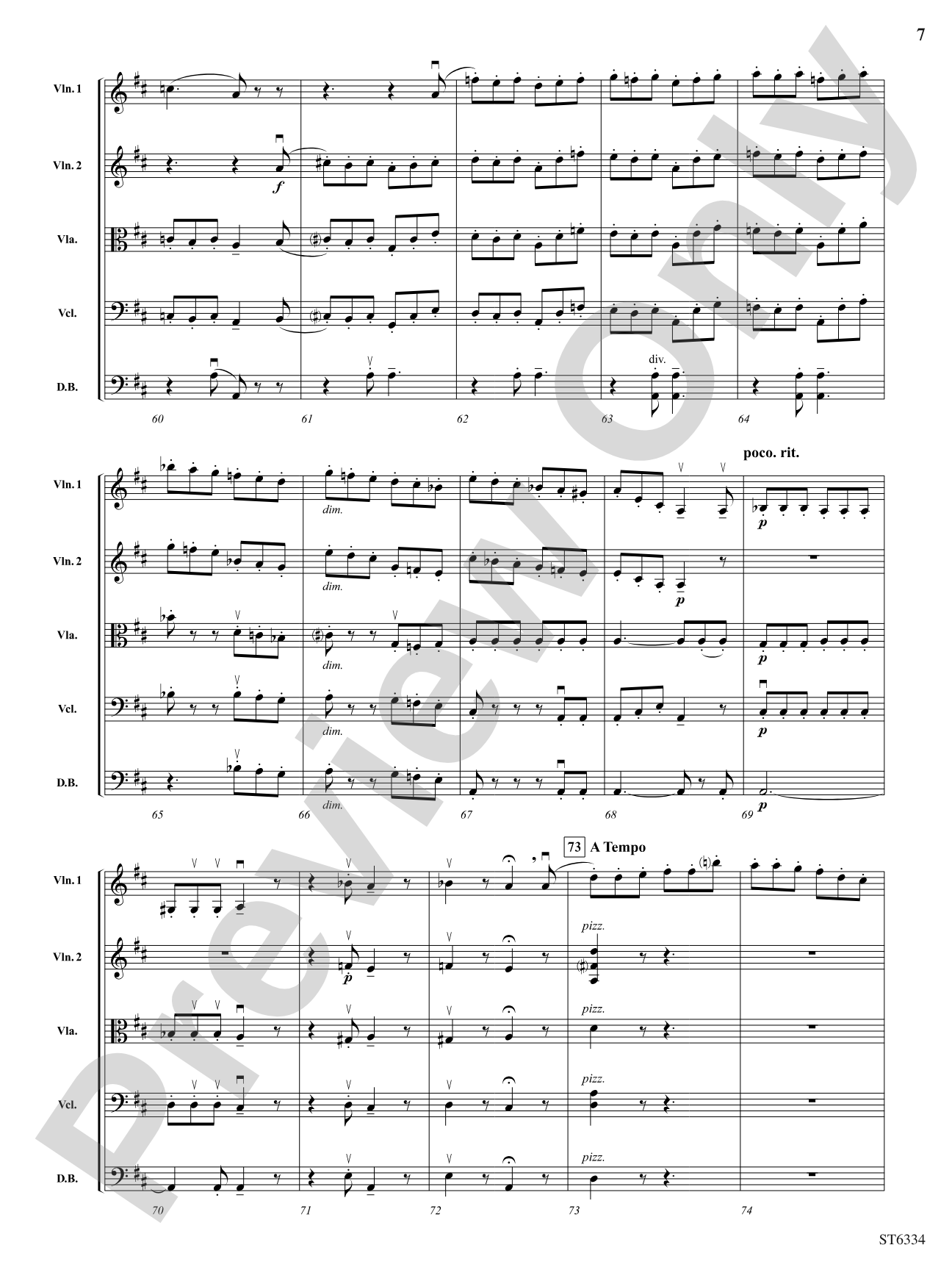 Scherzo: String Orchestra Conductor Score & Parts