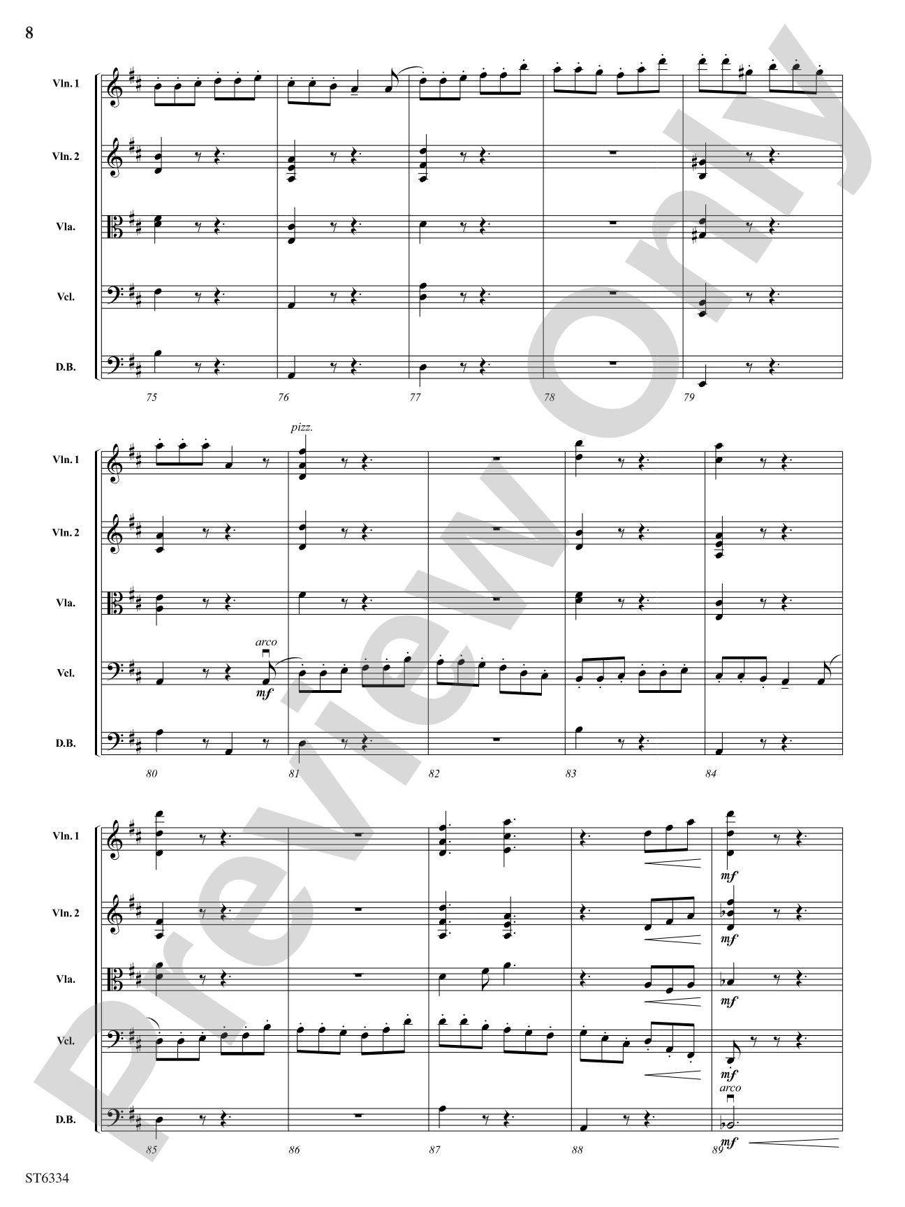 Scherzo: String Orchestra Conductor Score & Parts