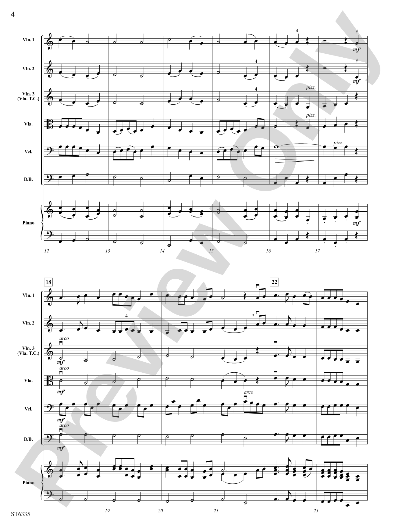 Little Turtle Dove: String Orchestra Conductor Score & Parts