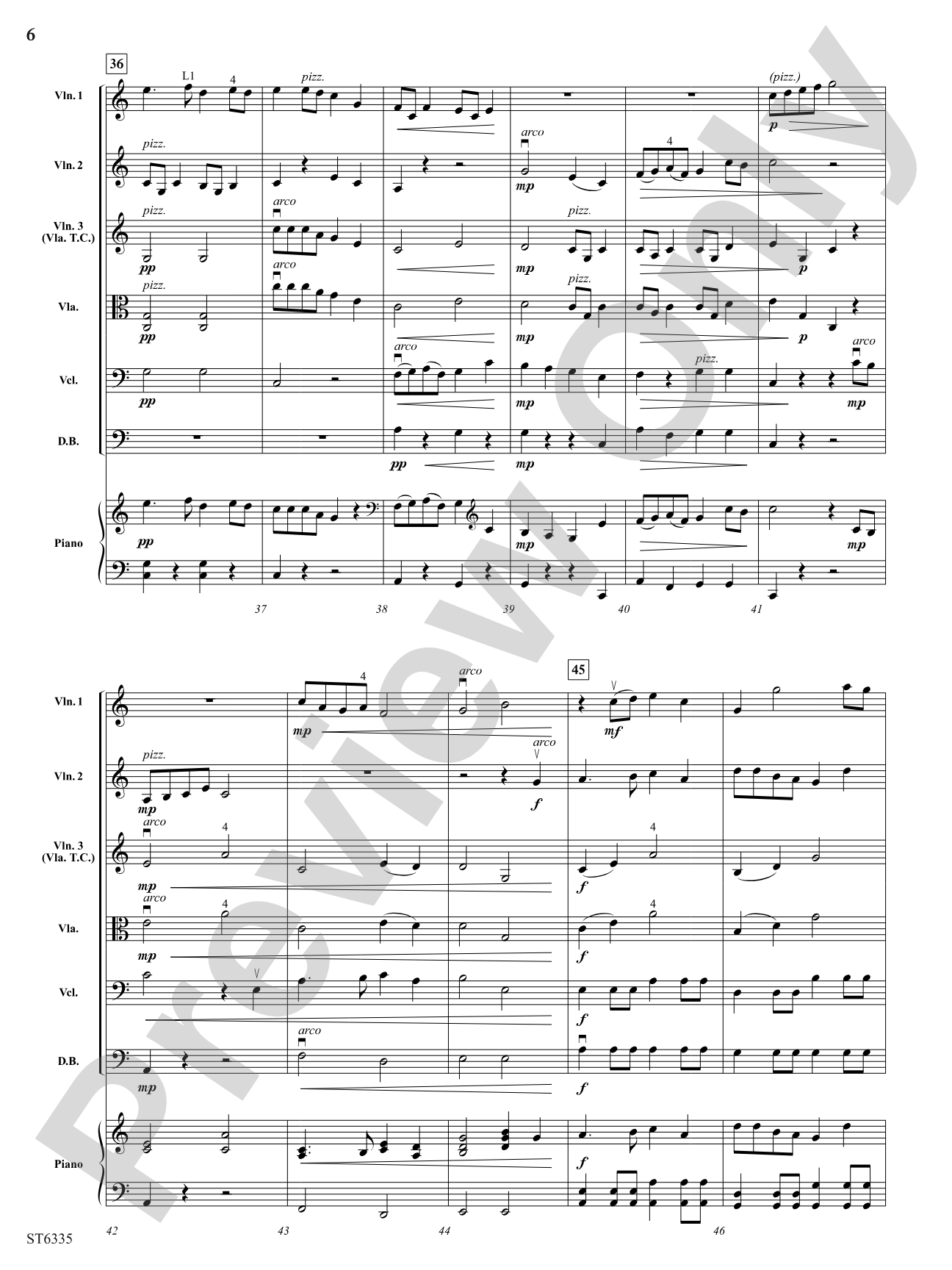 Little Turtle Dove: String Orchestra Conductor Score & Parts