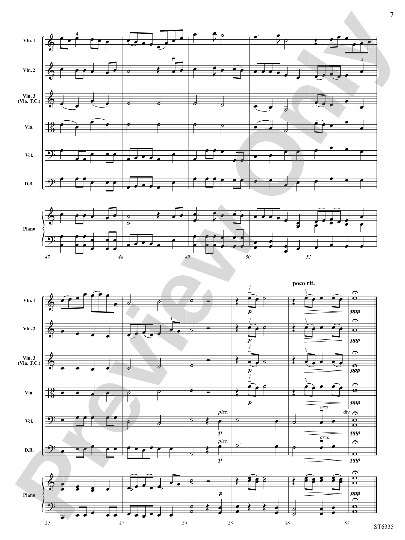 Little Turtle Dove: String Orchestra Conductor Score & Parts