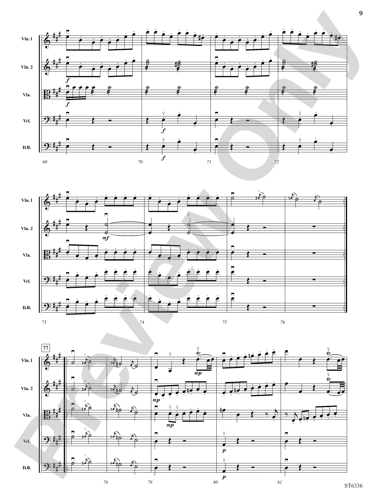 Allegro Moderato: String Orchestra Conductor Score & Parts