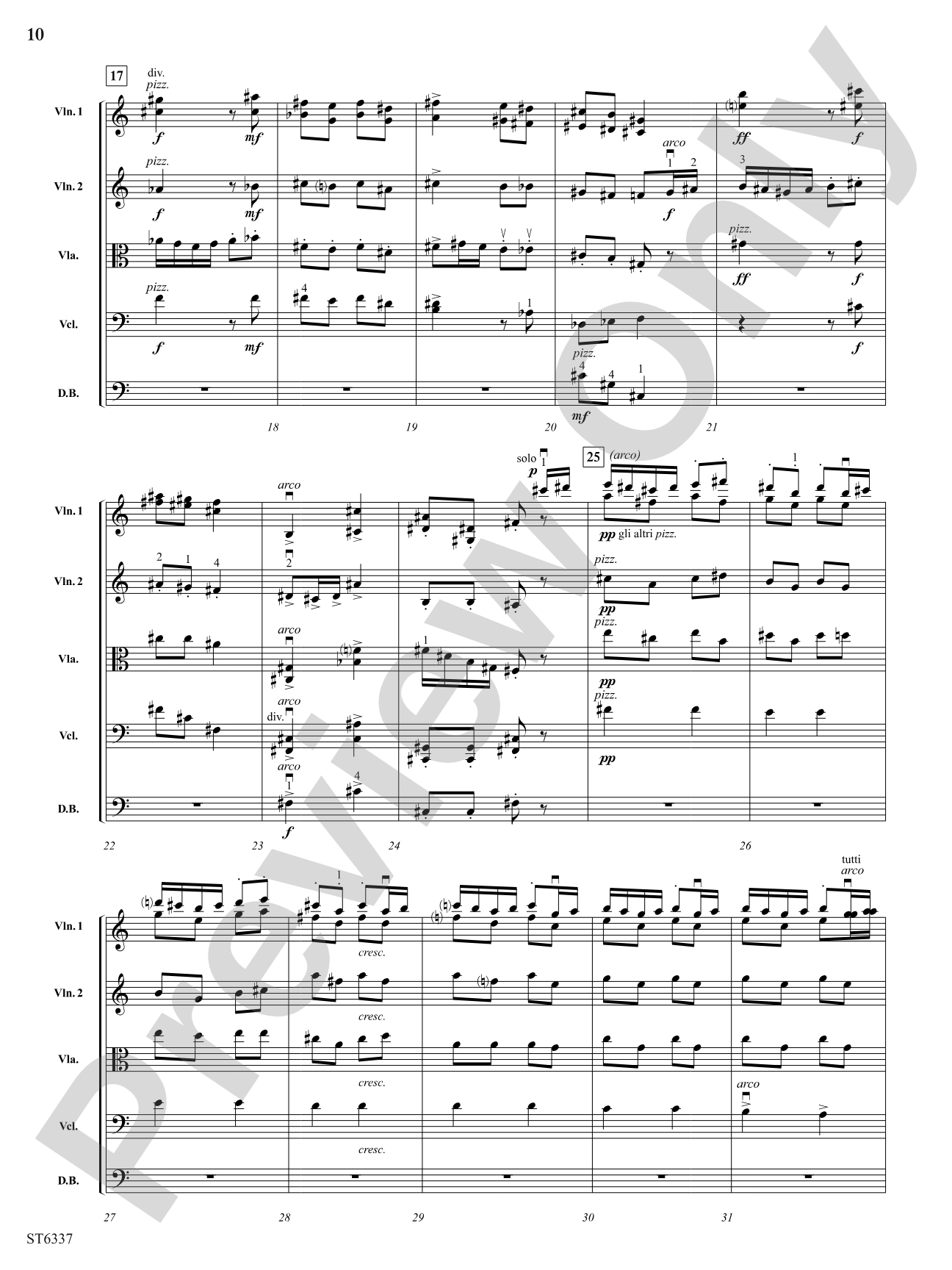 Menuet and Rigaudon: Score