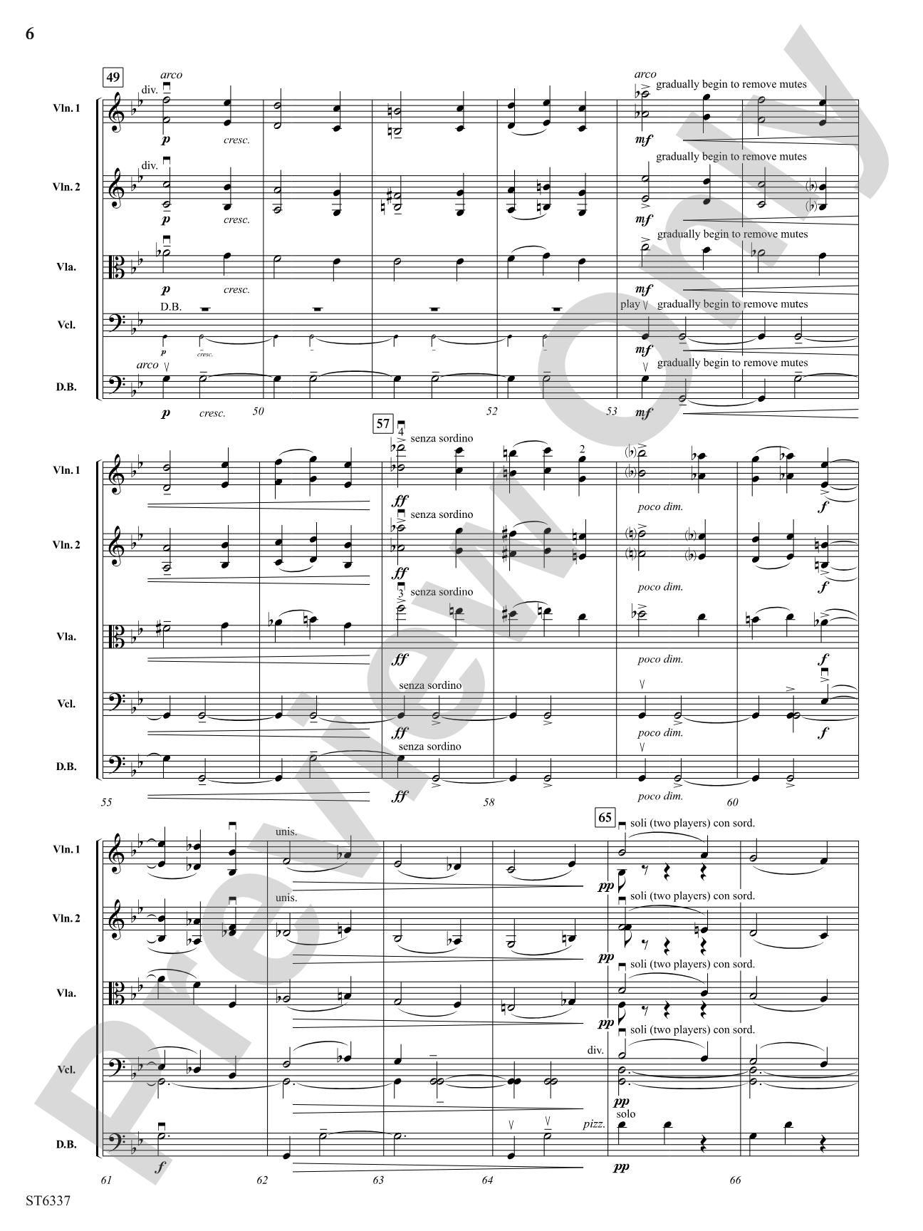 Menuet and Rigaudon: Score