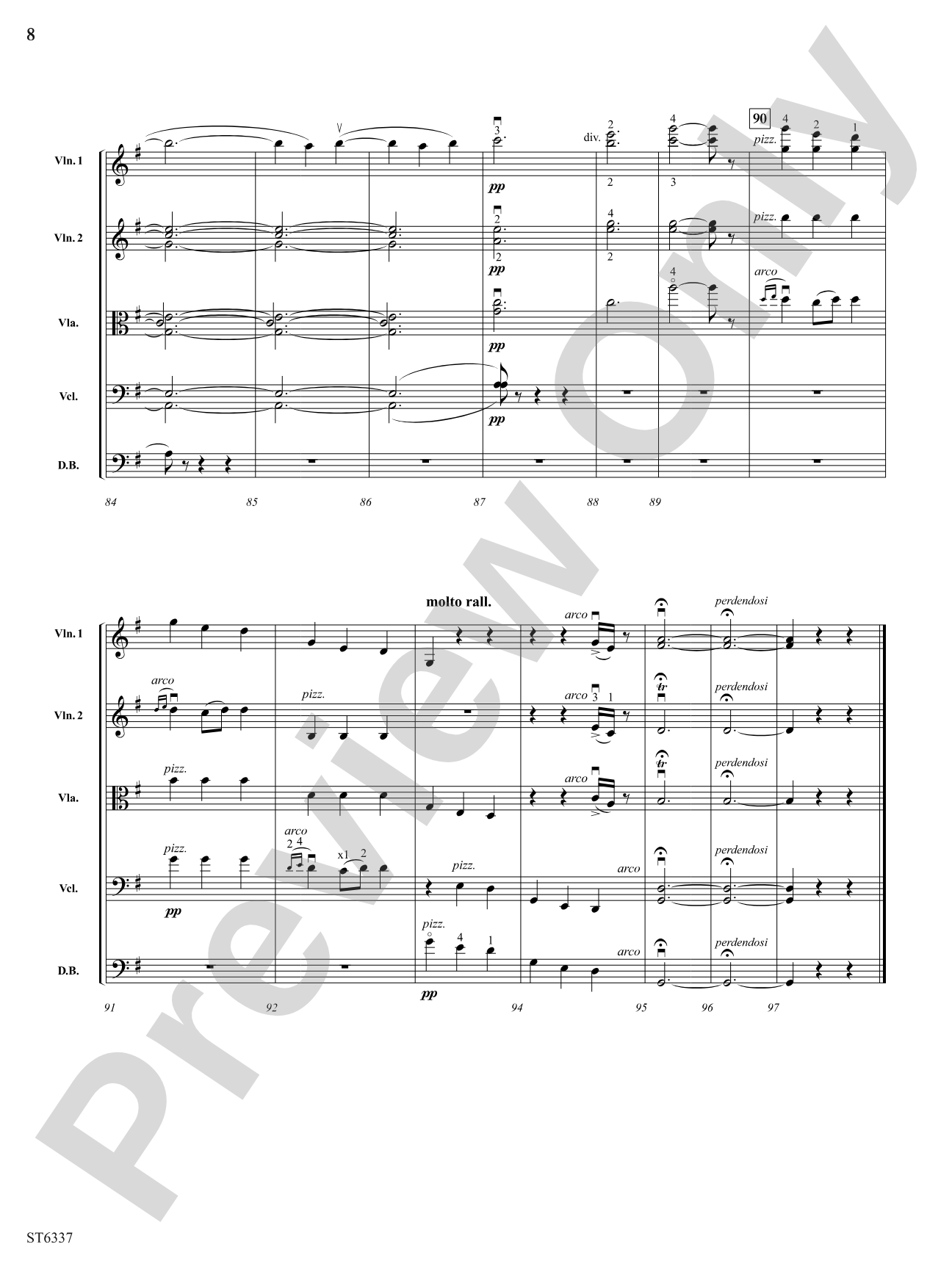 Menuet and Rigaudon: Score