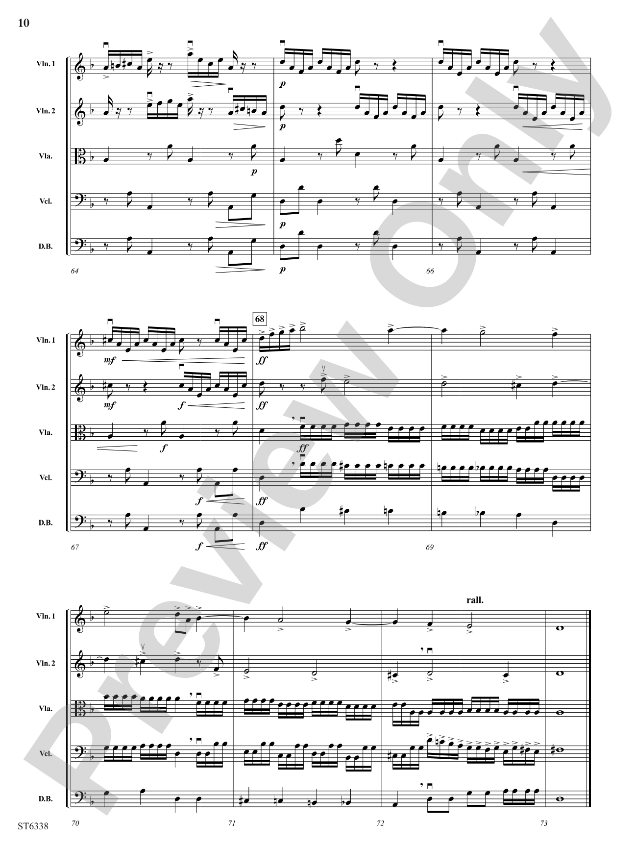 L'estro armonico: String Orchestra Conductor Score & Parts