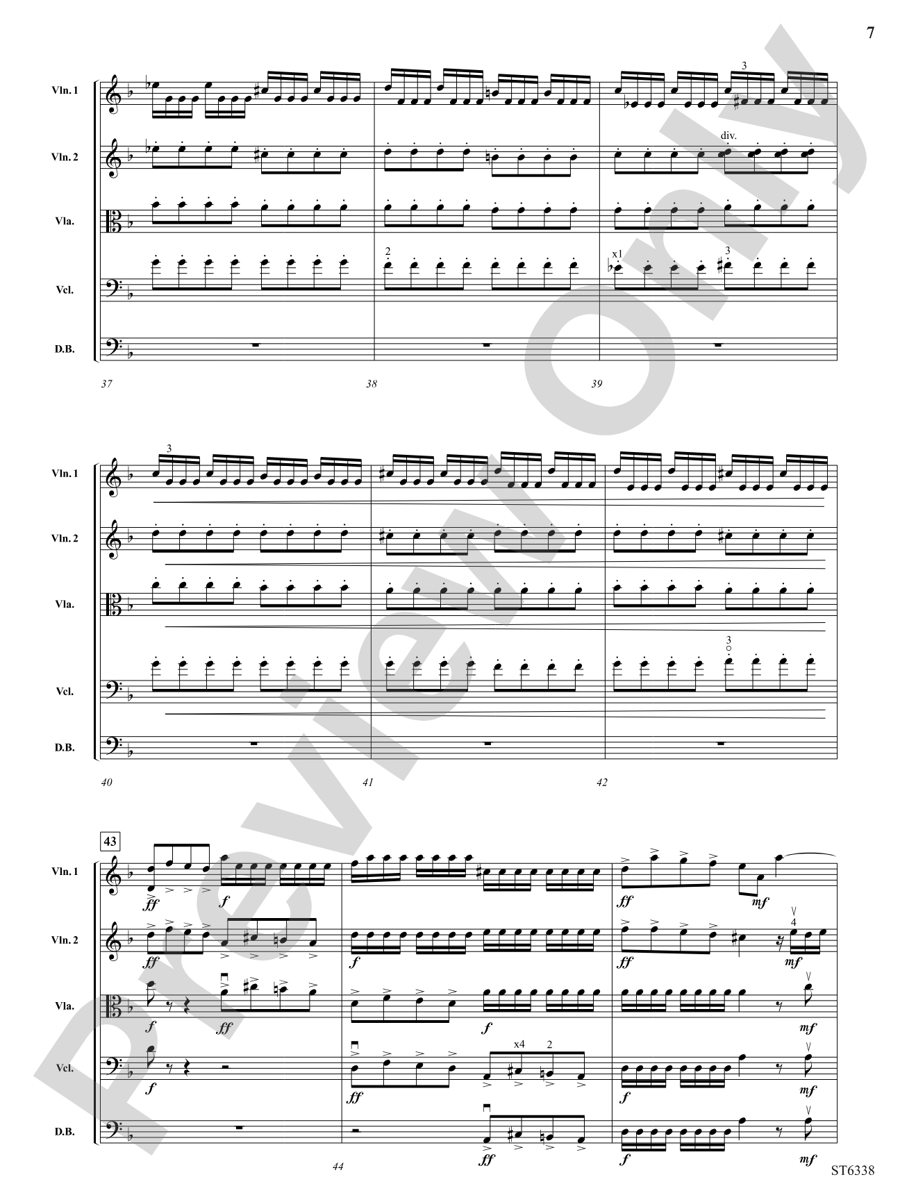 L'estro armonico: String Orchestra Conductor Score & Parts